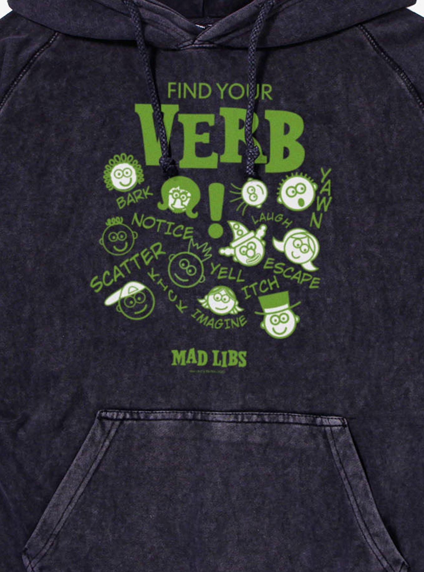 Mad Libs Find Your Verb Faces And Words Hoodie, , hi-res