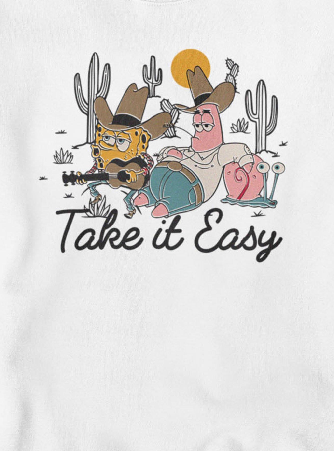 SpongeBob SquarePants Take It Easy Cowboy Tunes Group Shot Sweatshirt, , hi-res