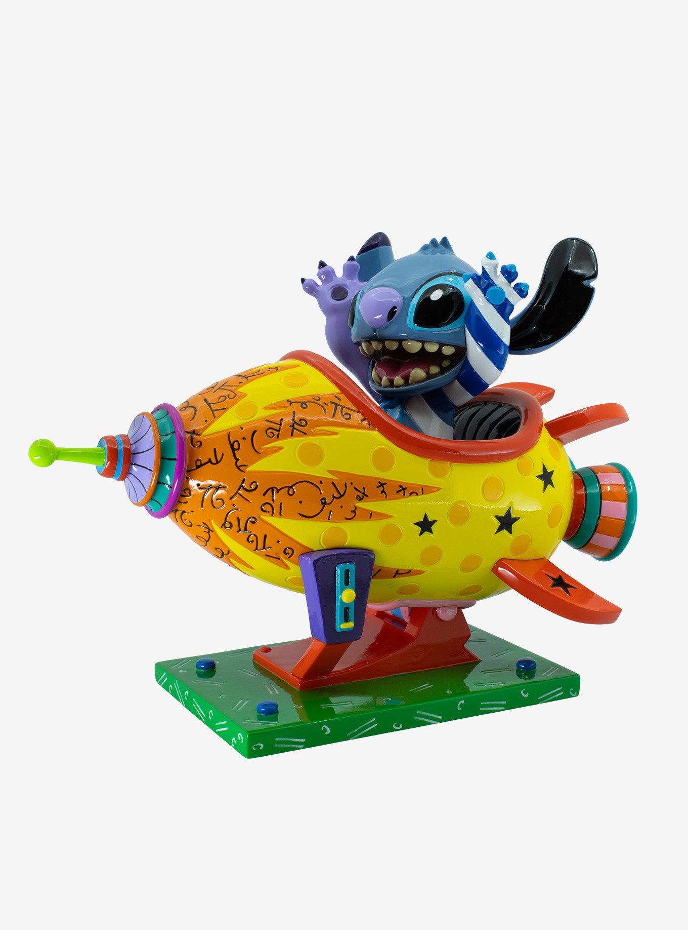 Disney Britto Stitch Rocket Ship Figurine, , hi-res