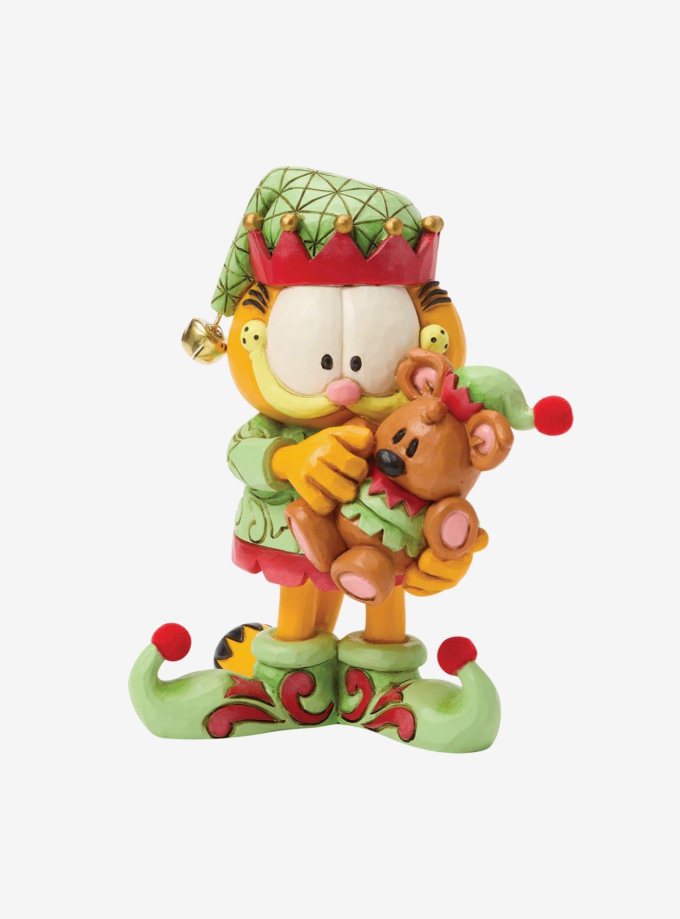 Jim Shore Garfield Garfield and Pooky in Elf Cost Figurine, , hi-res