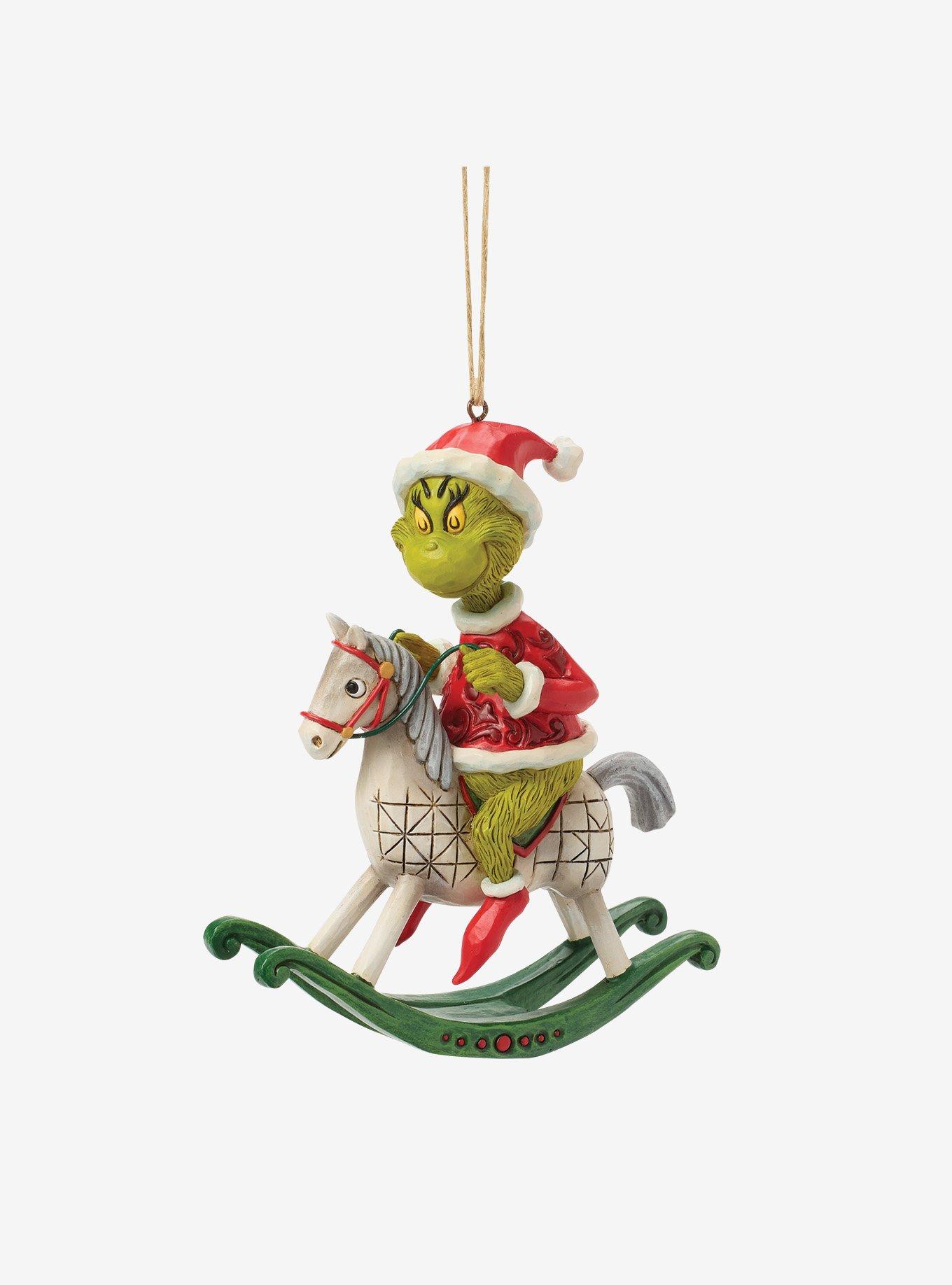 Jim Shore Grinch Grinch on Rocking Horse Hanging Ornament, , hi-res