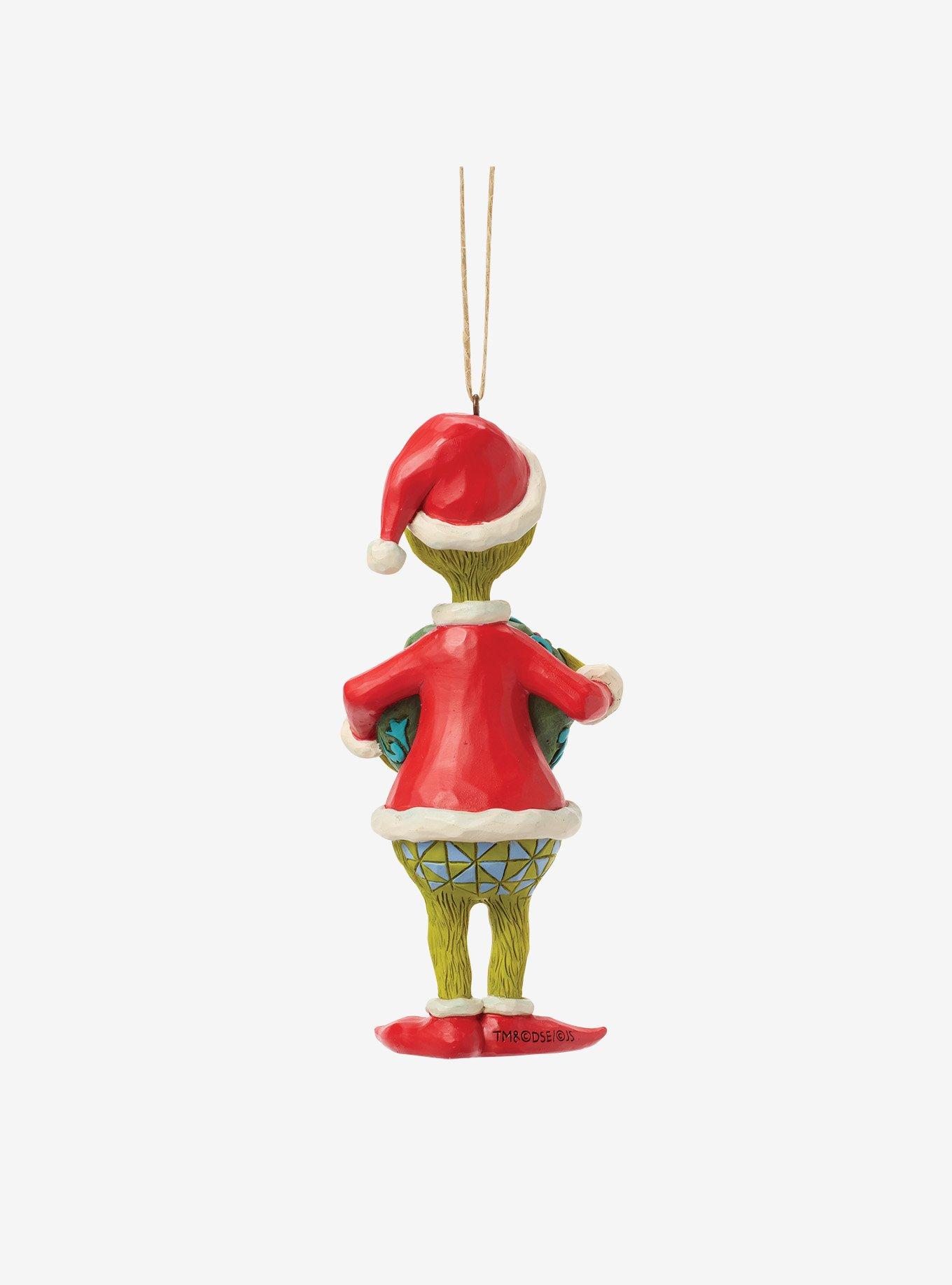 Jim Shore Grinch Grinch with Dated 2026 Wreath Hanging Ornament, , alternate - view 3