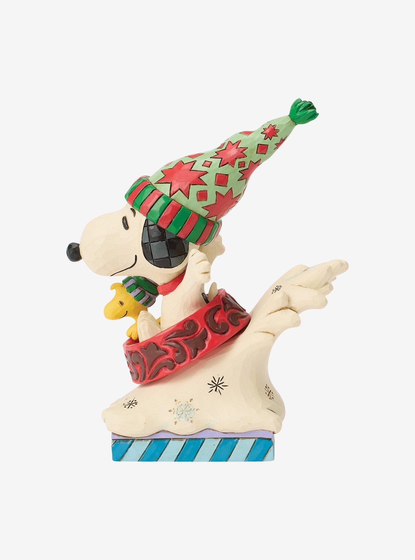 Jim Shore Peanuts Snoopy Woodstock Dog Bowl Sled Figurine, , alternate - view 4