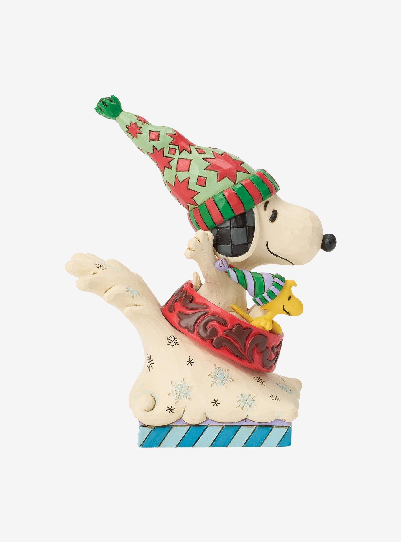 Jim Shore Peanuts Snoopy Woodstock Dog Bowl Sled Figurine, , alternate - view 5