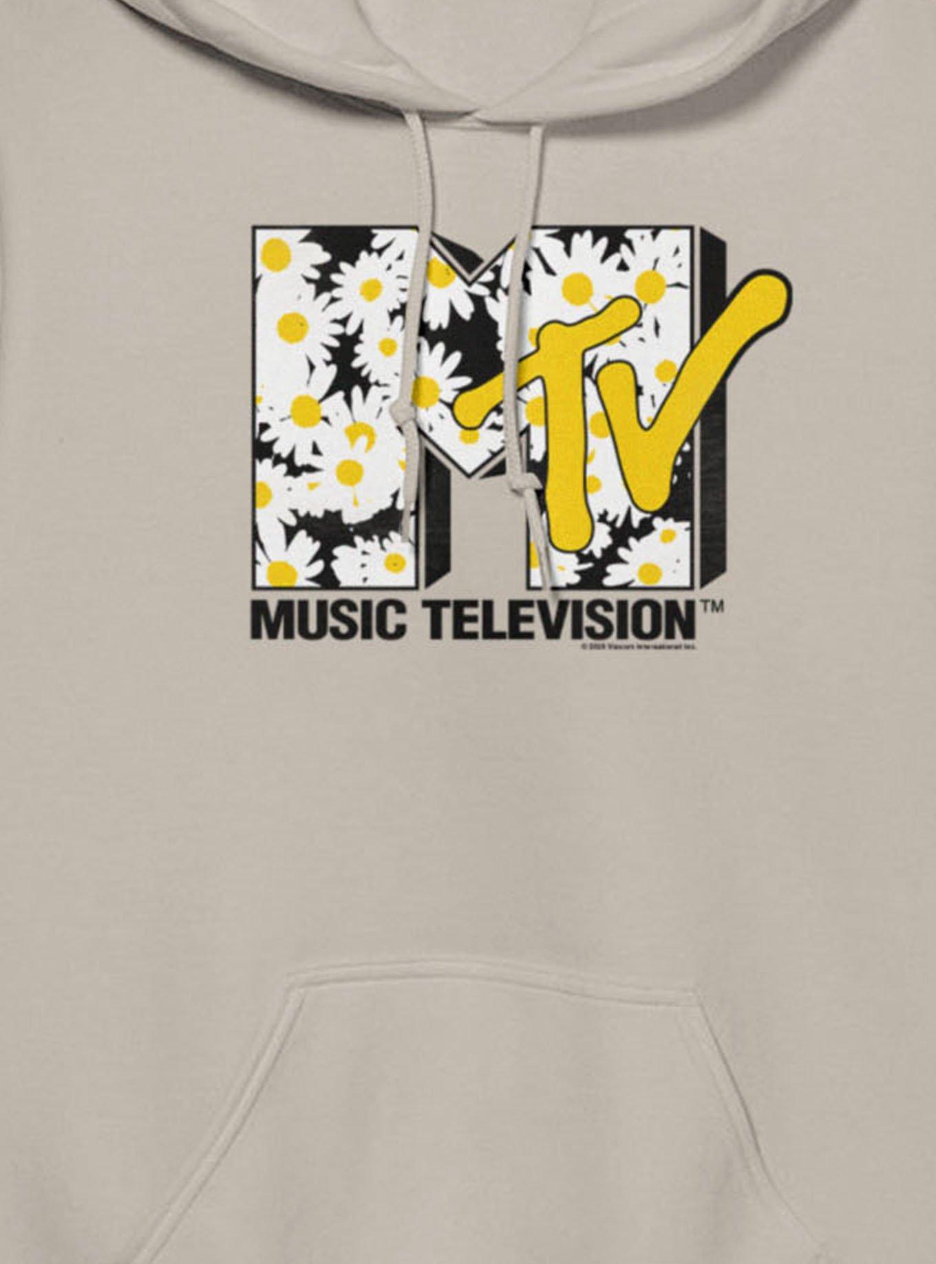 MTV Daisy Flower Fill Logo Hoodie, , alternate - view 2