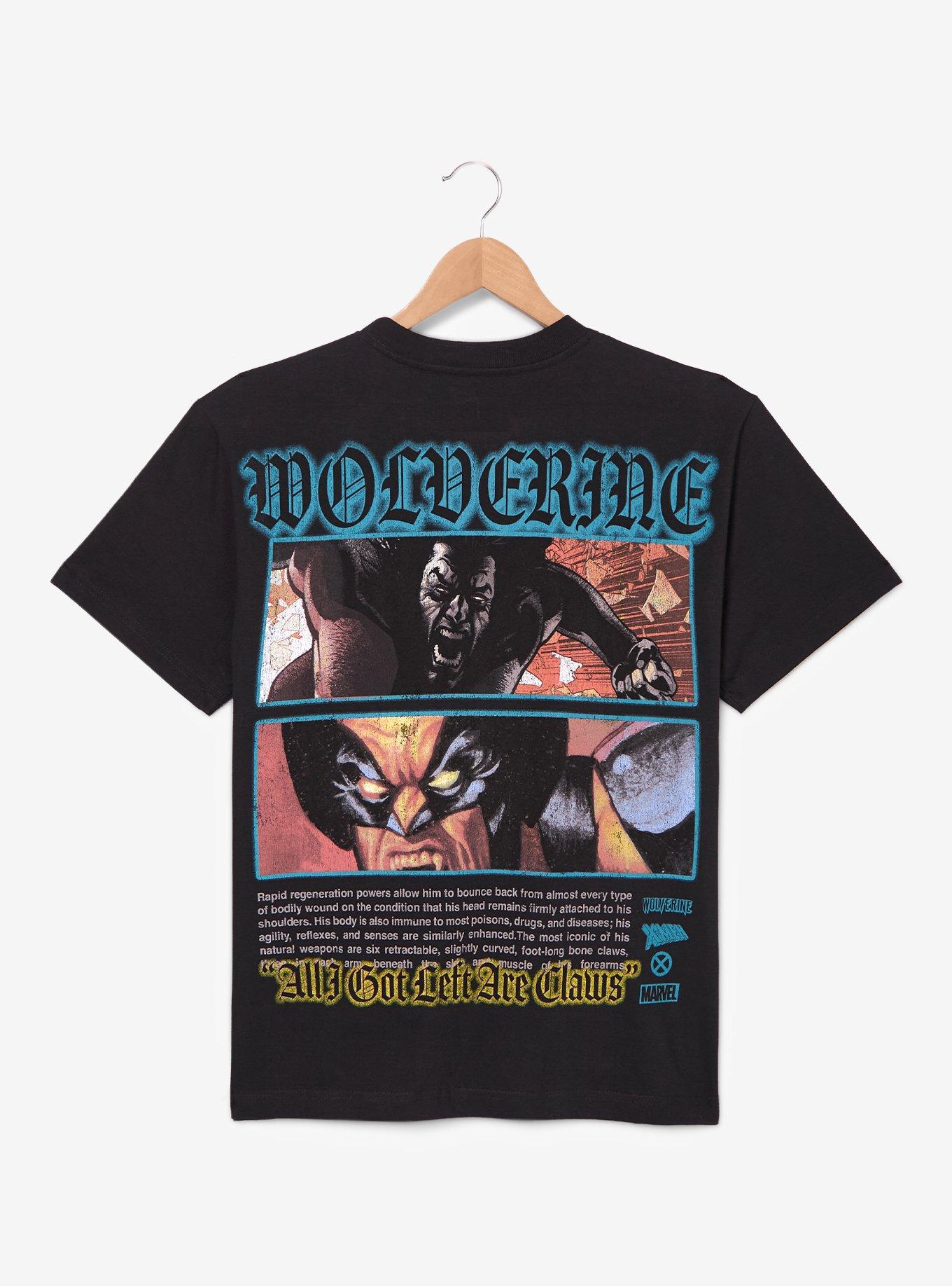 Marvel X-Men Wolverine Jumbo Print Boxy T-Shirt - BoxLunch Exclusive