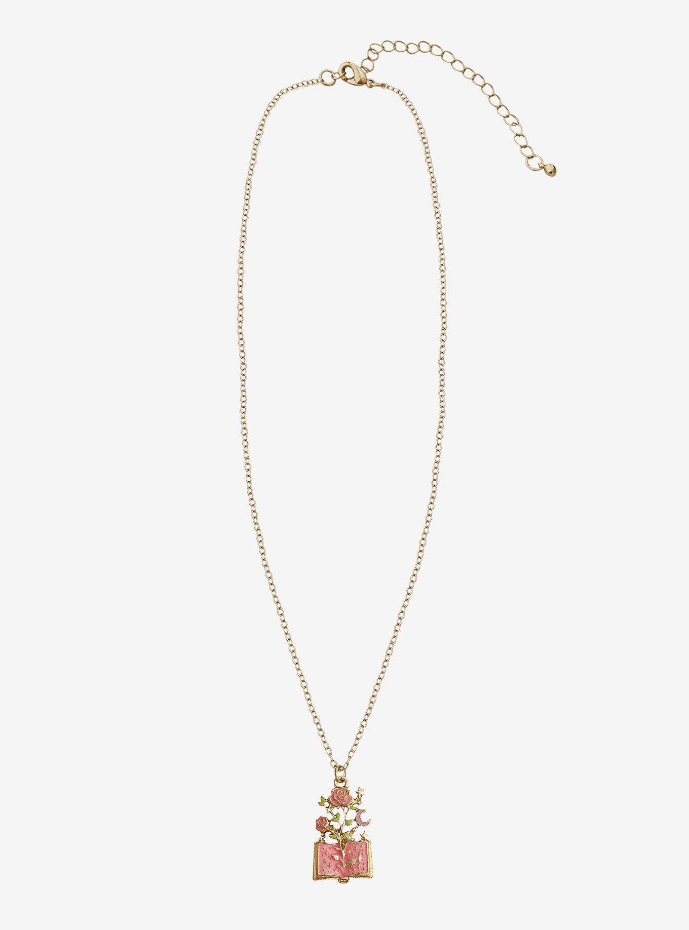 Thorn & Fable Fated Mates Book Necklace, , alternate - view 3