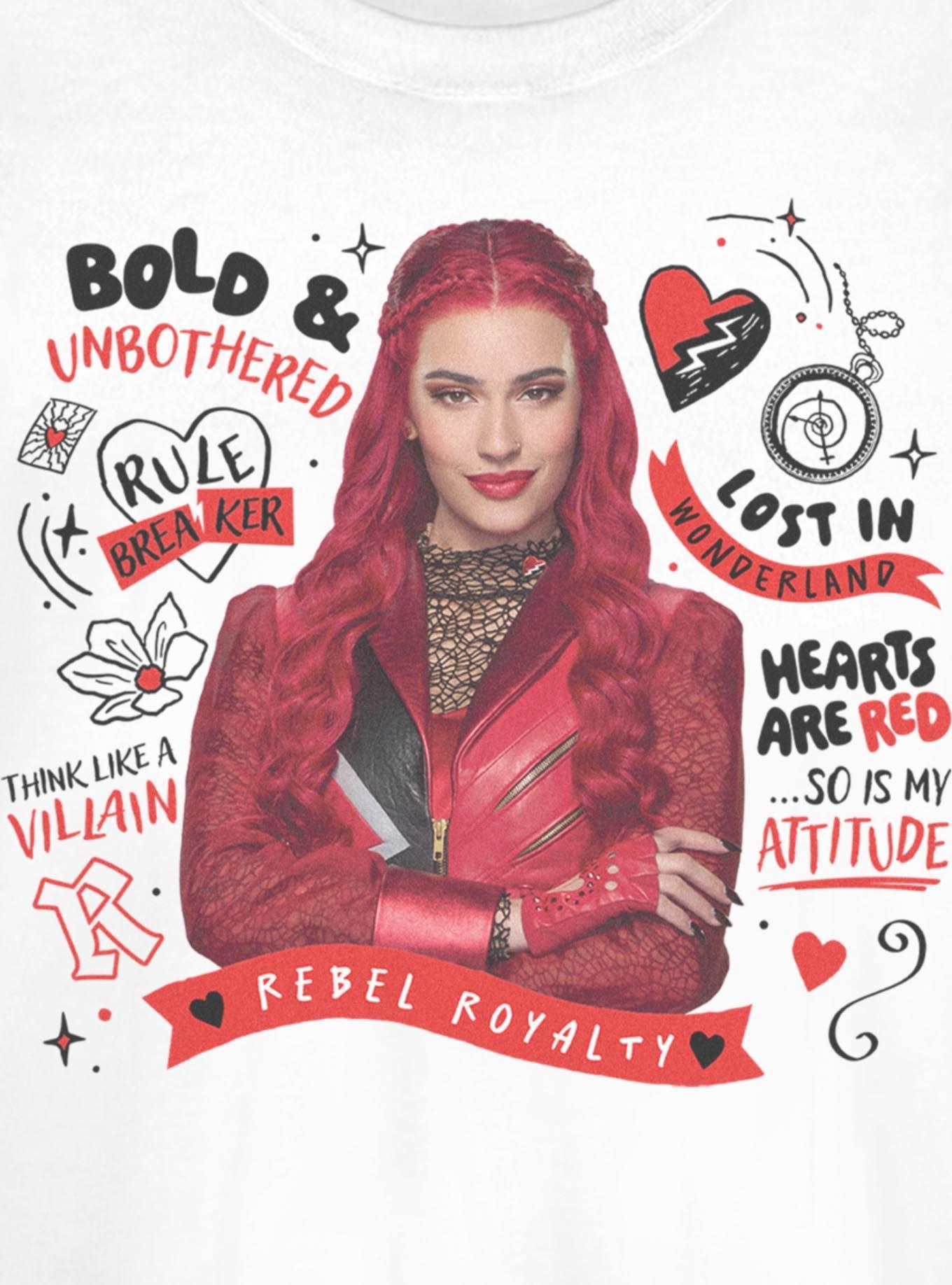 Disney Descendants: Wicked Wonderland Red Rebel Royalty Girls T-Shirt, , hi-res