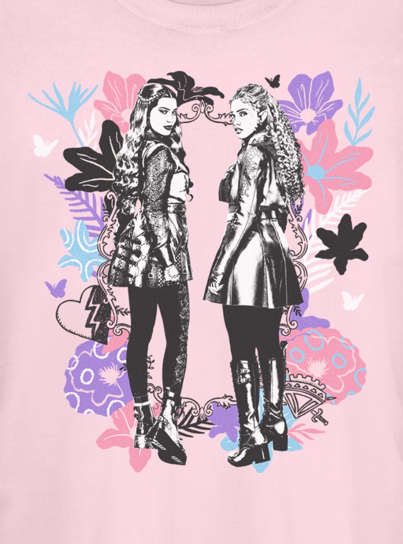 Disney Descendants: Wicked Wonderland Chloe And Red Floral Girls T-Shirt, , hi-res