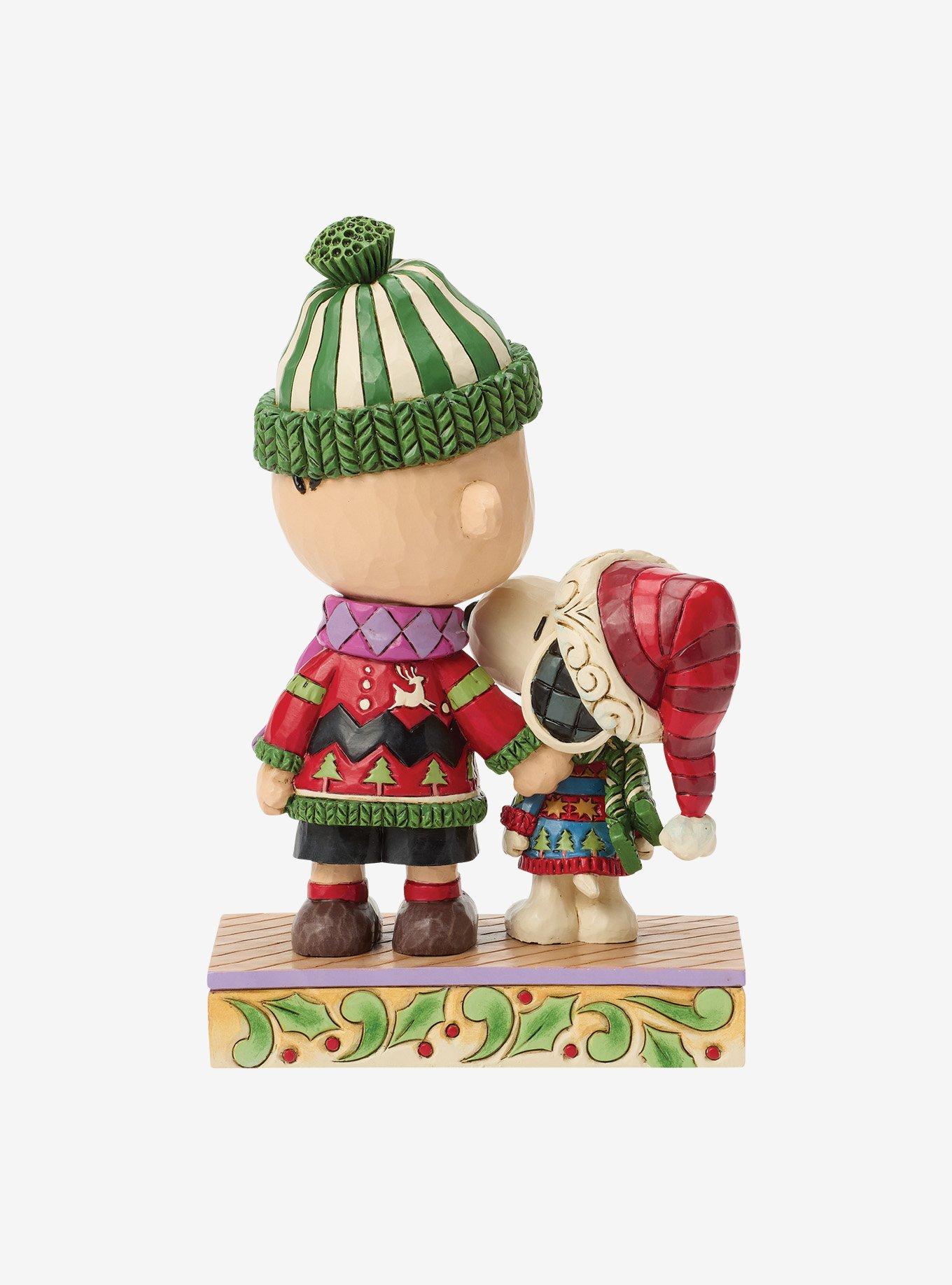 Jim Shore Peanuts Snoopy & Charlie Xmas Sweaters Figurine, , alternate - view 3