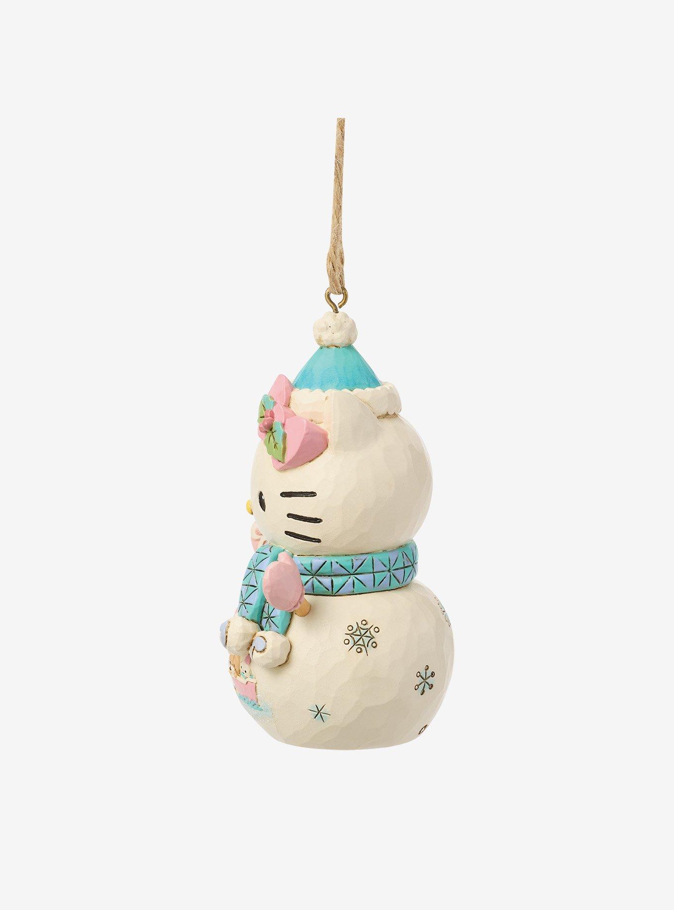 Jim Shore Sanrio Hello Kitty Snowman Hanging Ornament, , hi-res