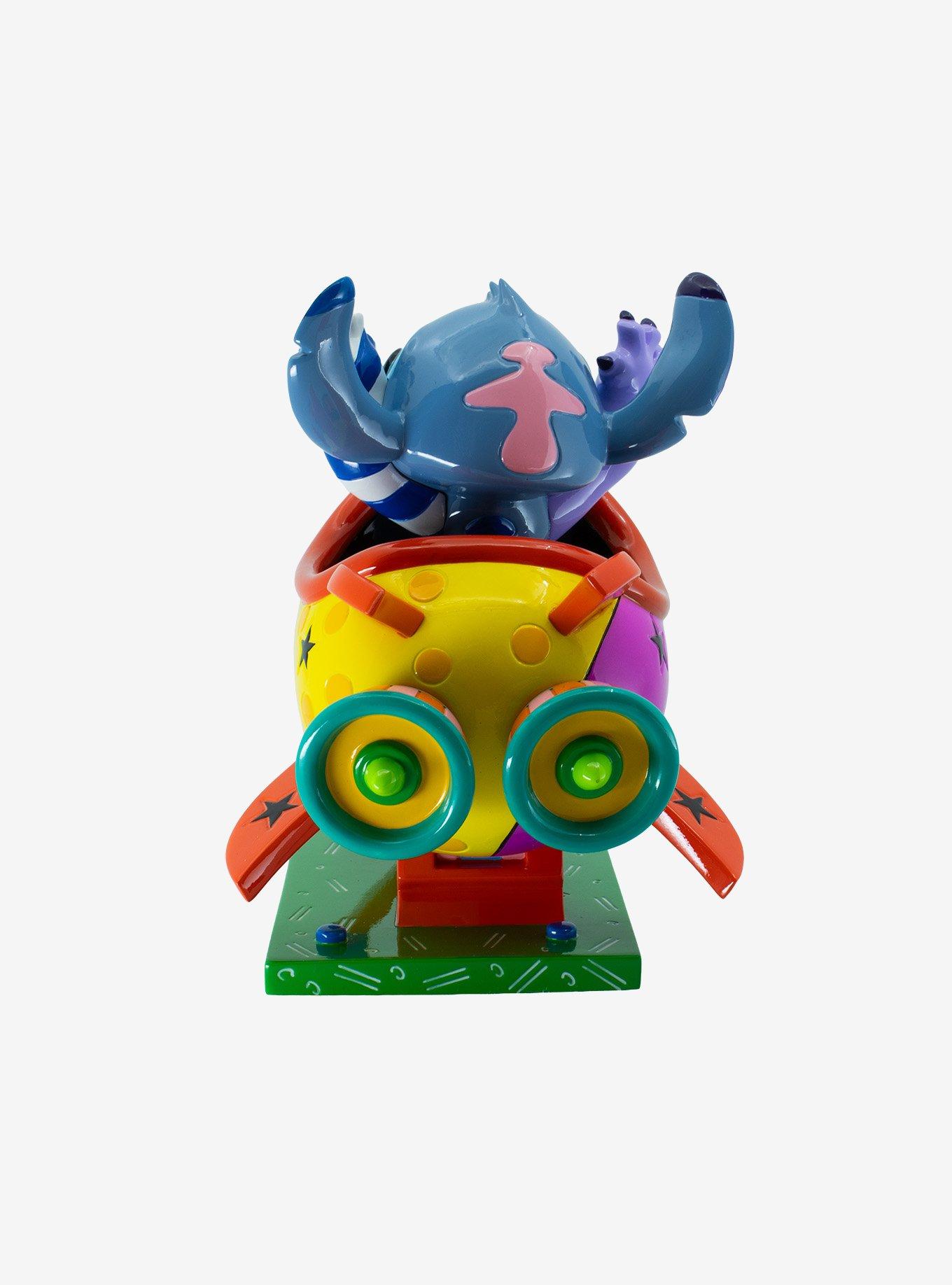 Disney Britto Stitch Rocket Ship Figurine, , alternate - view 4