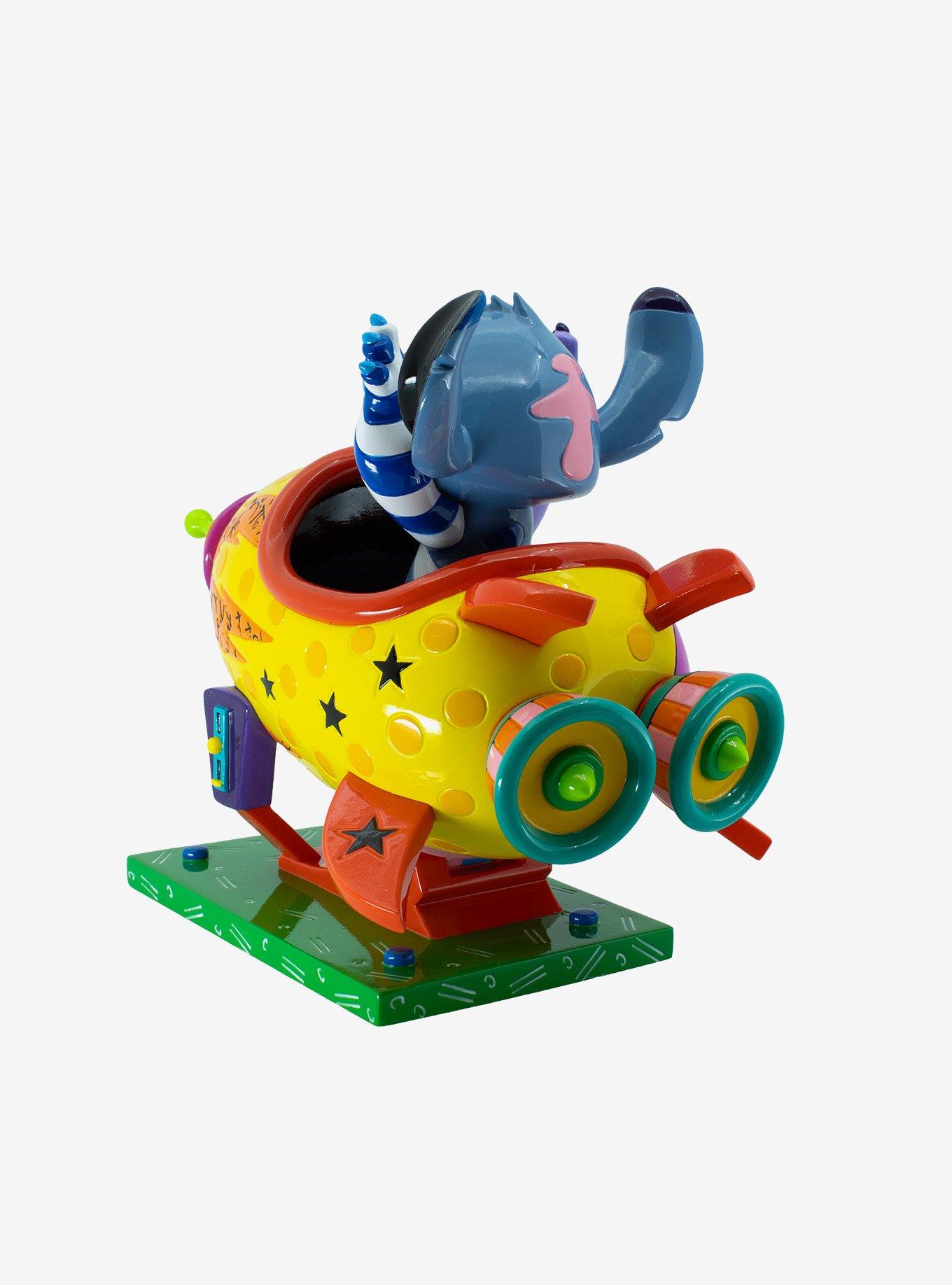 Disney Britto Stitch Rocket Ship Figurine, , alternate - view 5