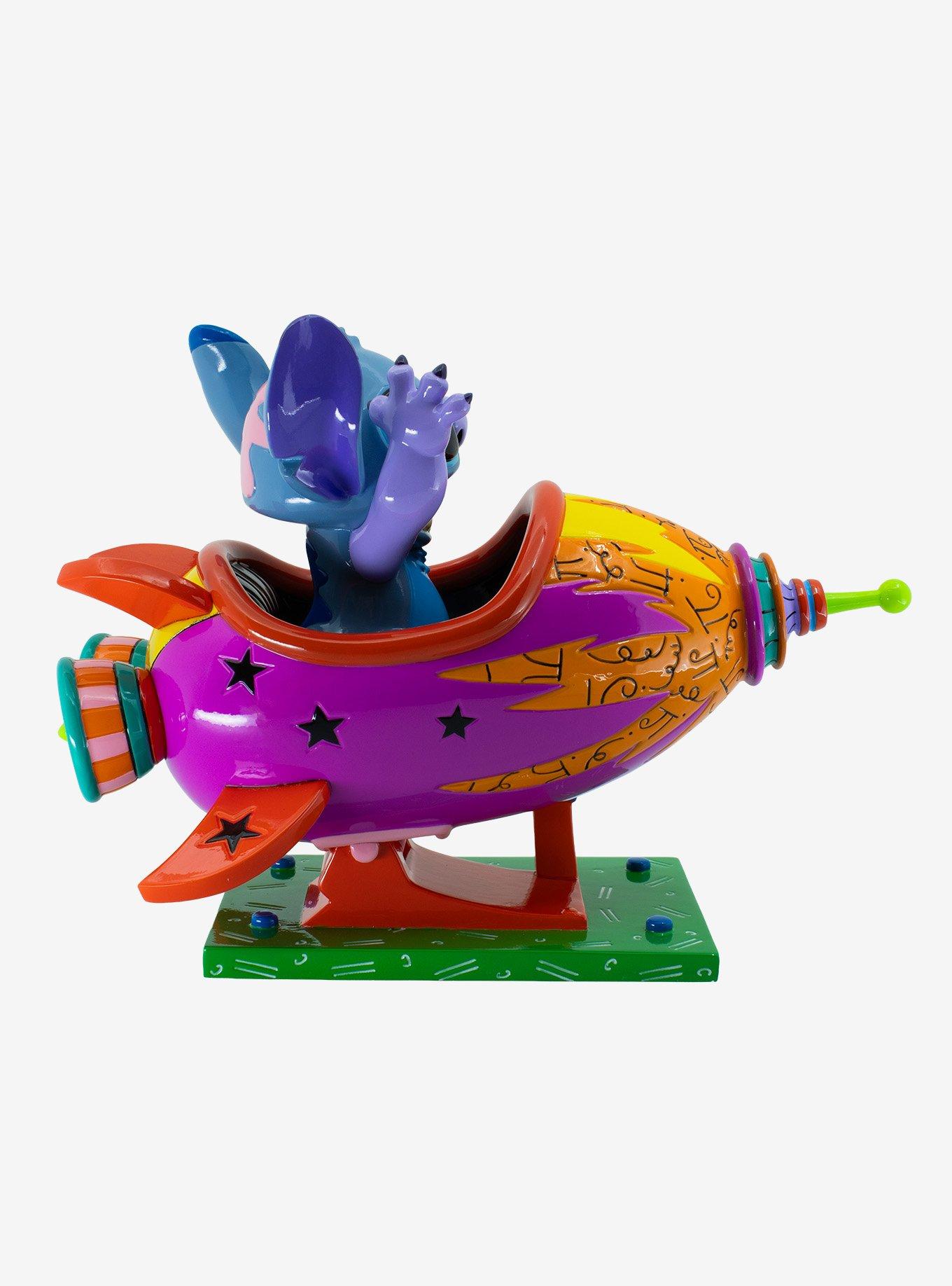 Disney Britto Stitch Rocket Ship Figurine, , alternate - view 6