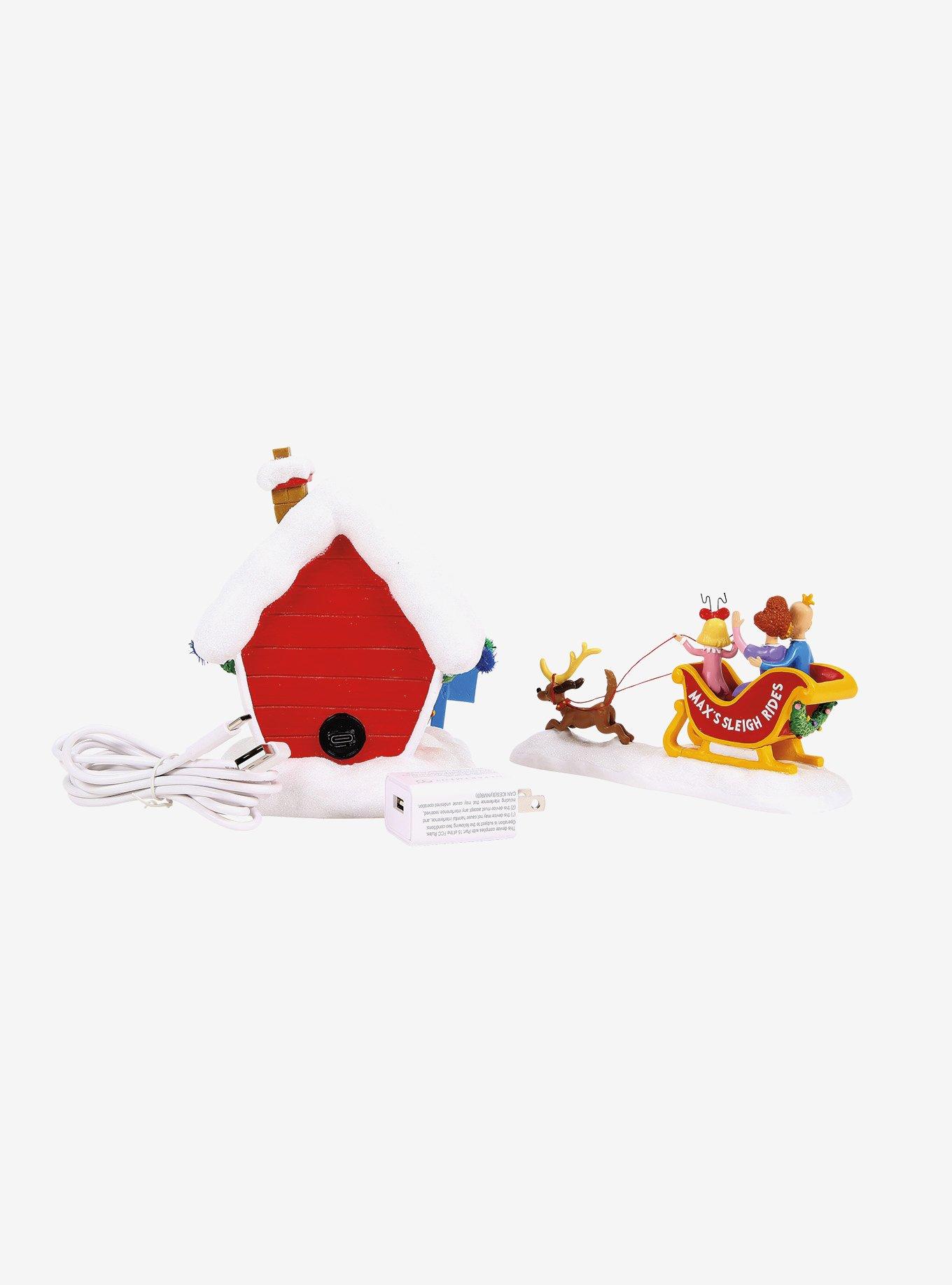 Department 56 Grinch Village Max's Sleigh Rides Figurine Set of 2, , alternate - view 5