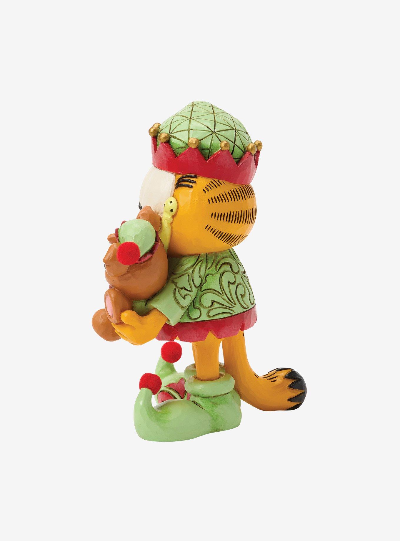 Jim Shore Garfield Garfield and Pooky in Elf Cost Figurine, , alternate - view 3