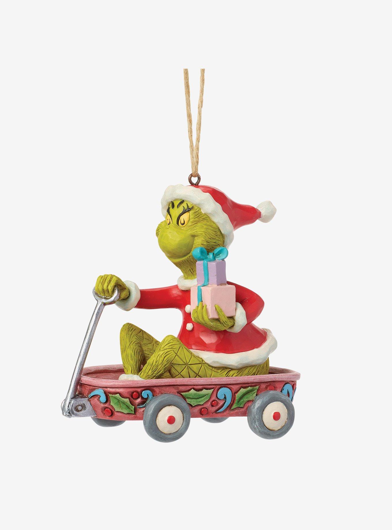 Jim Shore Grinch Grinch in Wagon Hanging Ornament