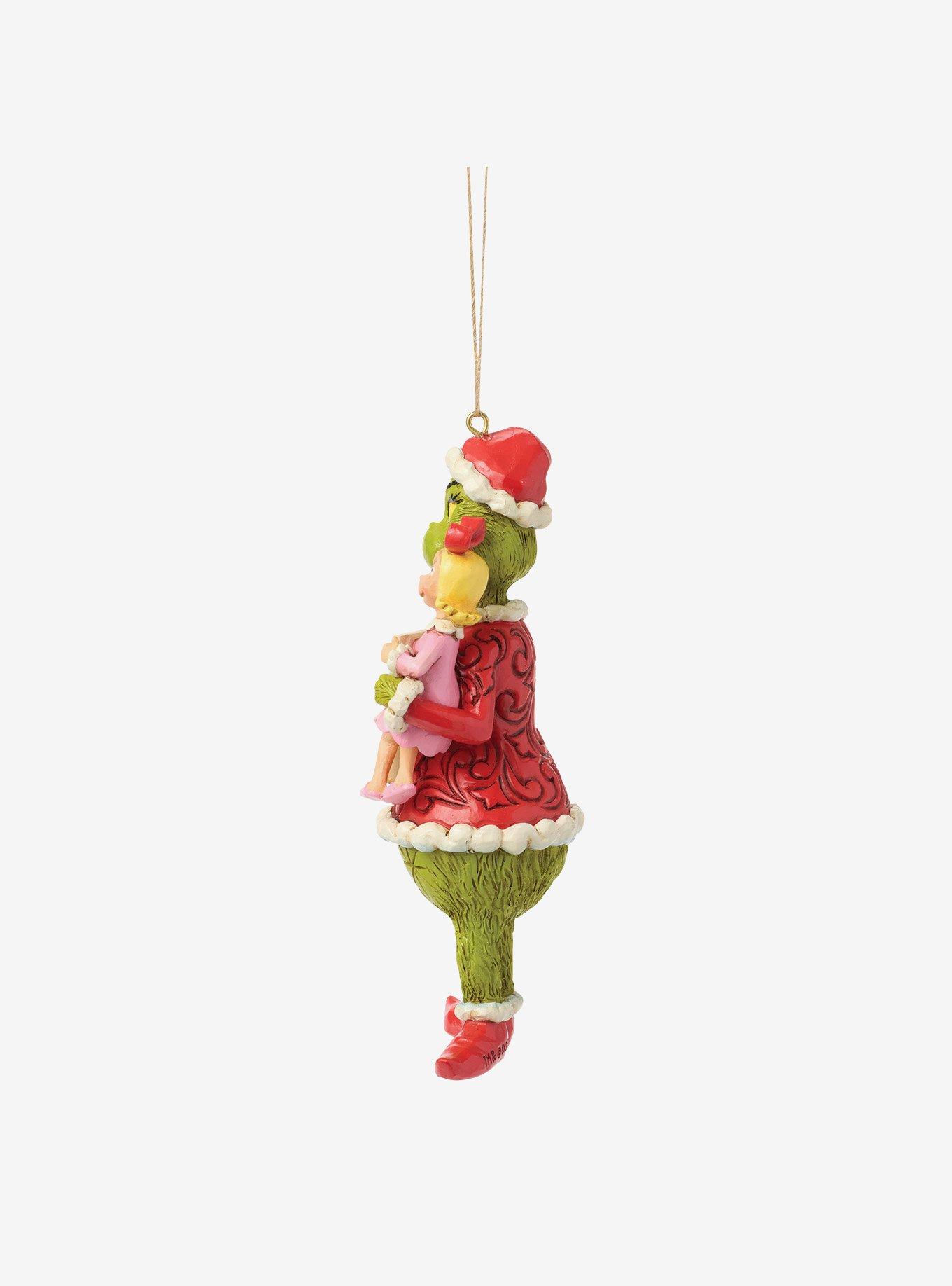 Jim Shore Grinch Grinch and Cindy Lou with Sign Hanging Ornament, , hi-res