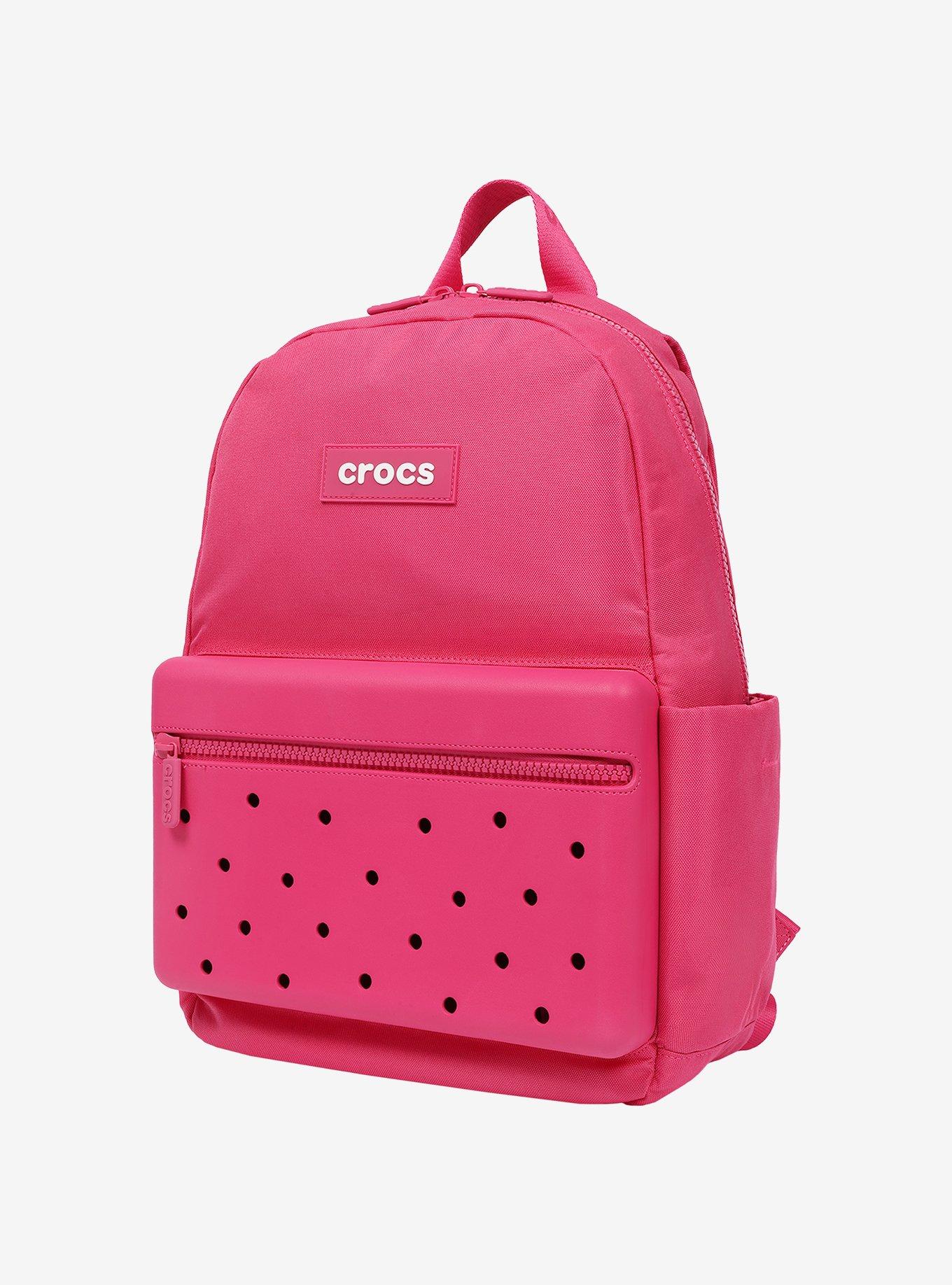 Crocs Lightweight Backpack With Molded Front Storage Pocket Berry Pink, , alternate - view 3