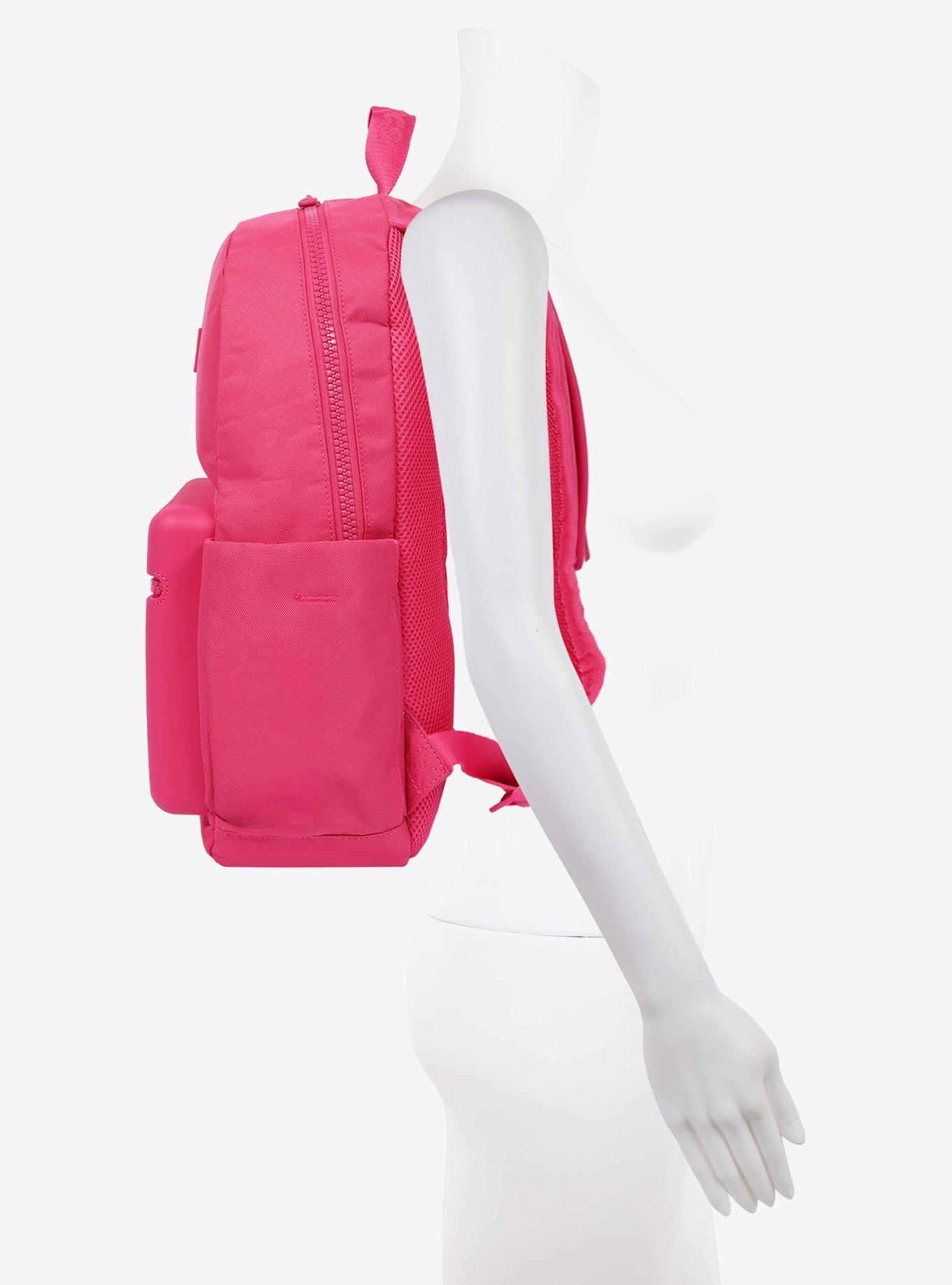 Crocs Lightweight Backpack With Molded Front Storage Pocket Berry Pink, , alternate - view 6
