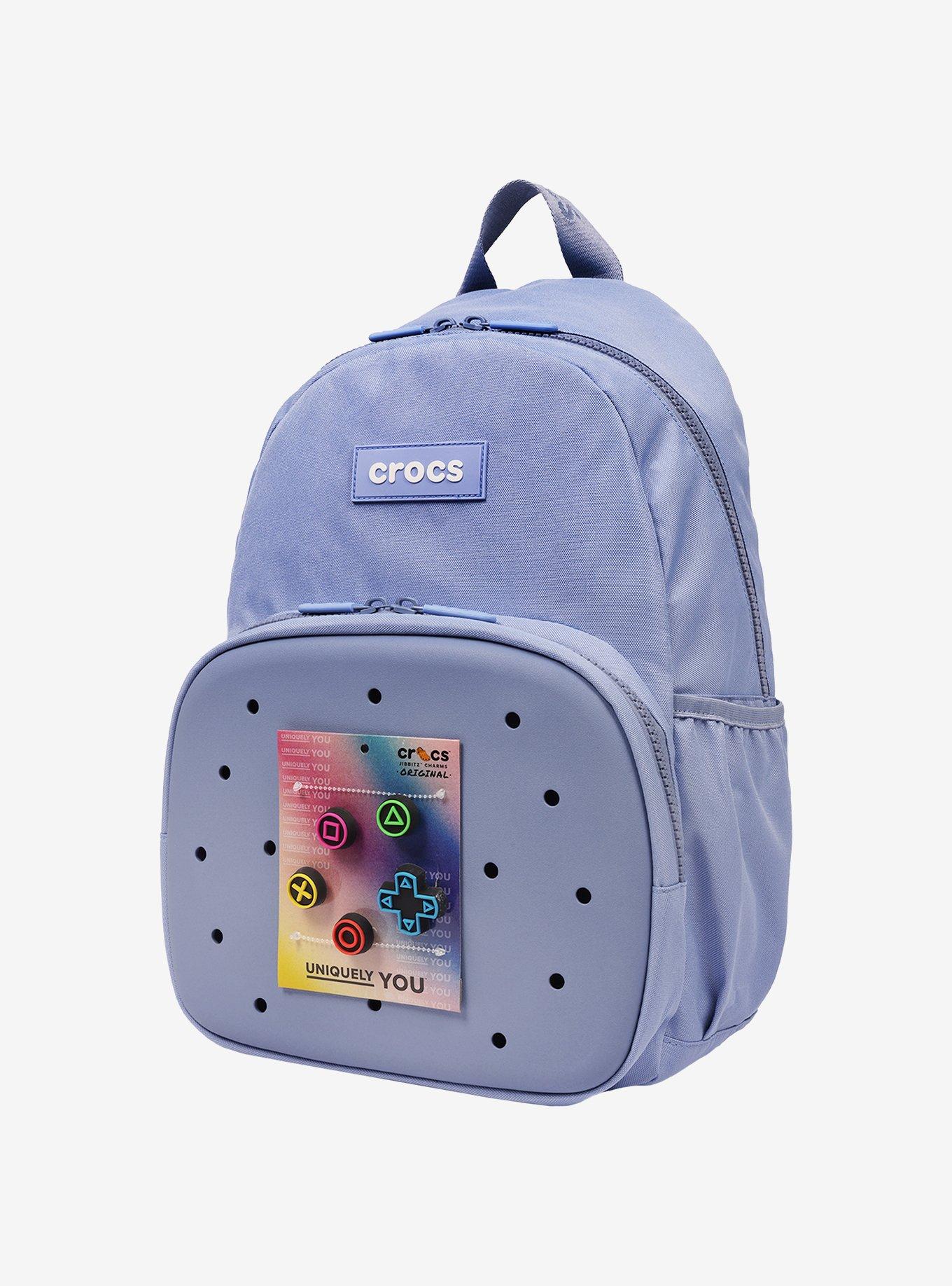 Crocs Backpack with EVA Front Pocket Blue Haze, , alternate - view 3