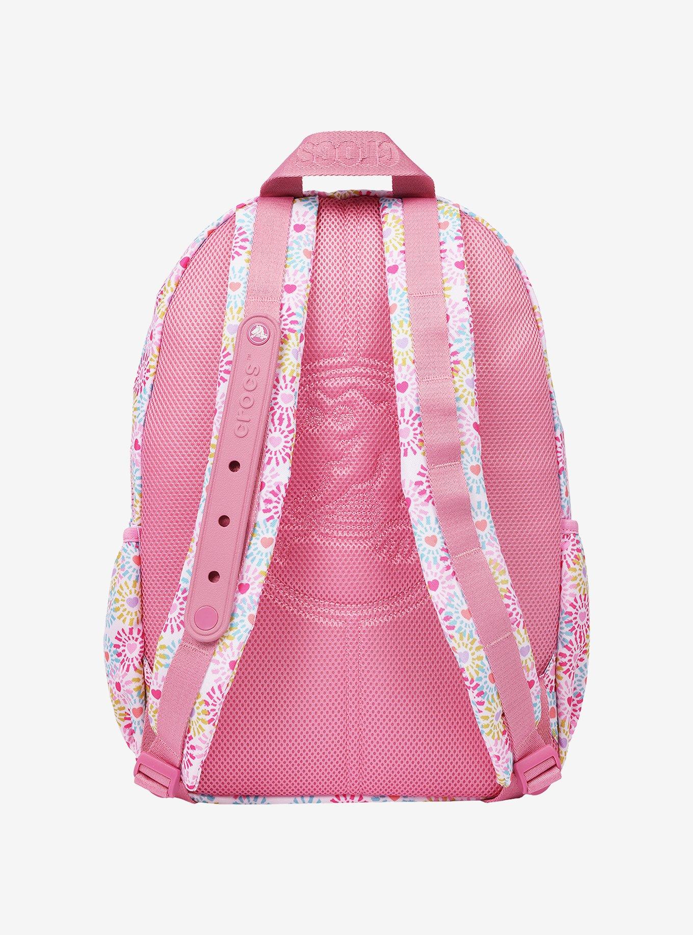 Crocs Floral Backpack with EVA Front Pocket Pink Floral, , hi-res