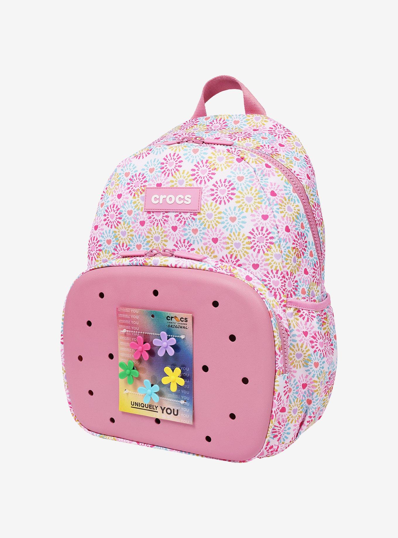 Crocs Floral Backpack with EVA Front Pocket Pink Floral, , alternate - view 3
