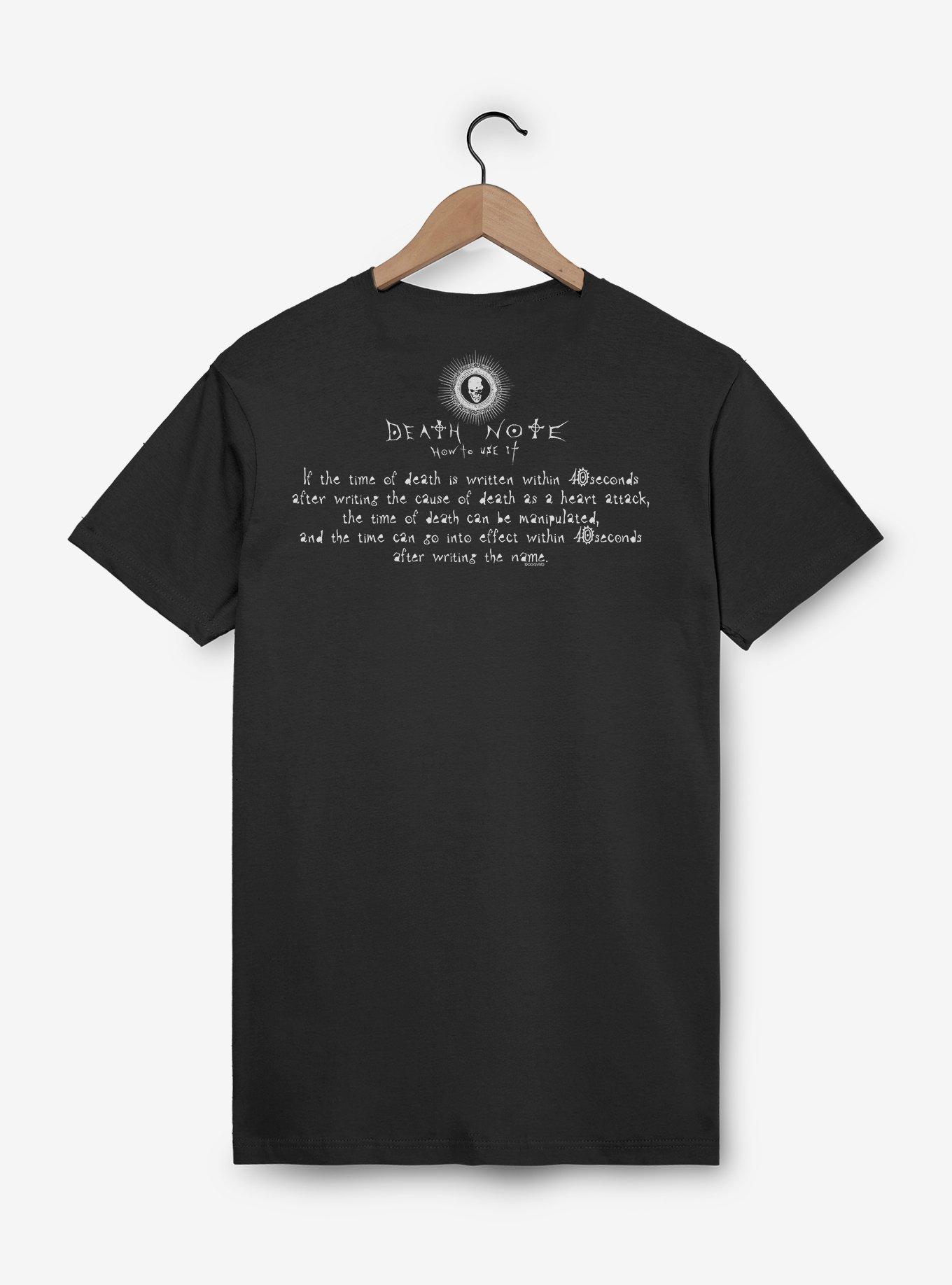 Death Note L Death How To Use It Note T-Shirt, , hi-res