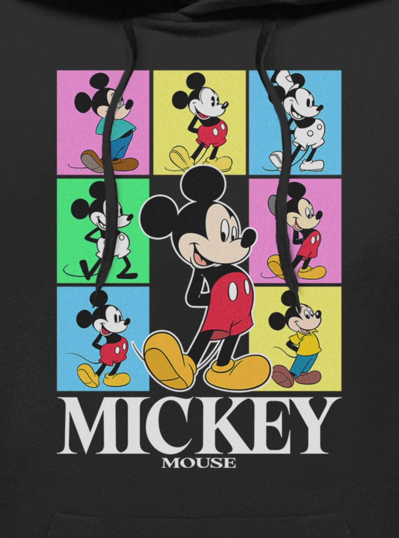 Disney Mickey Mouse Color Block Hoodie Hot Topic Exclusive, BLACK, alternate - view 3