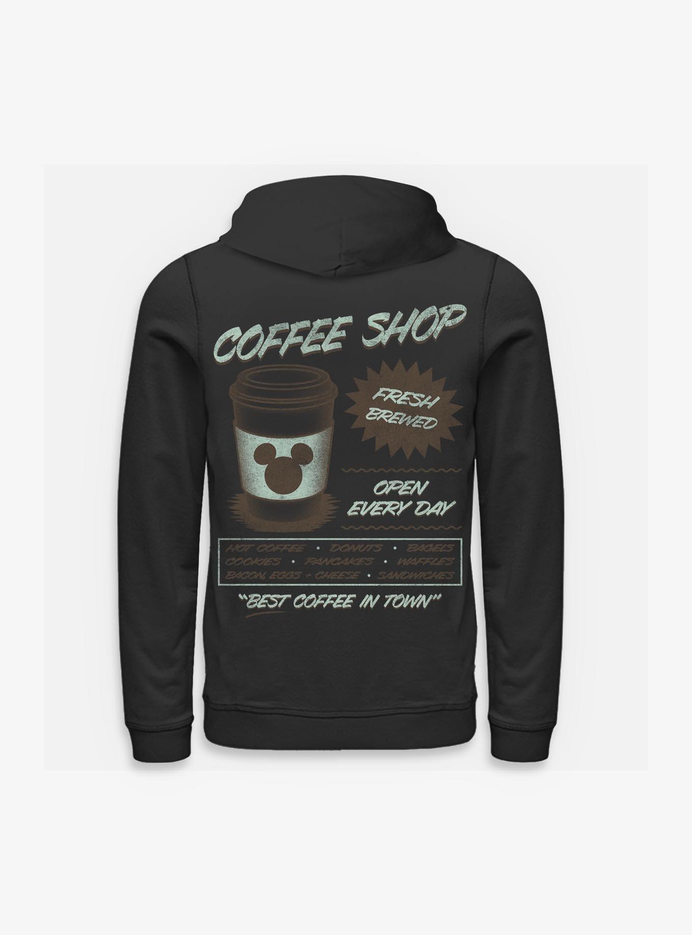 Disney Mickey Mouse Coffee Shop Hoodie Hot Topic Exclusive, , hi-res