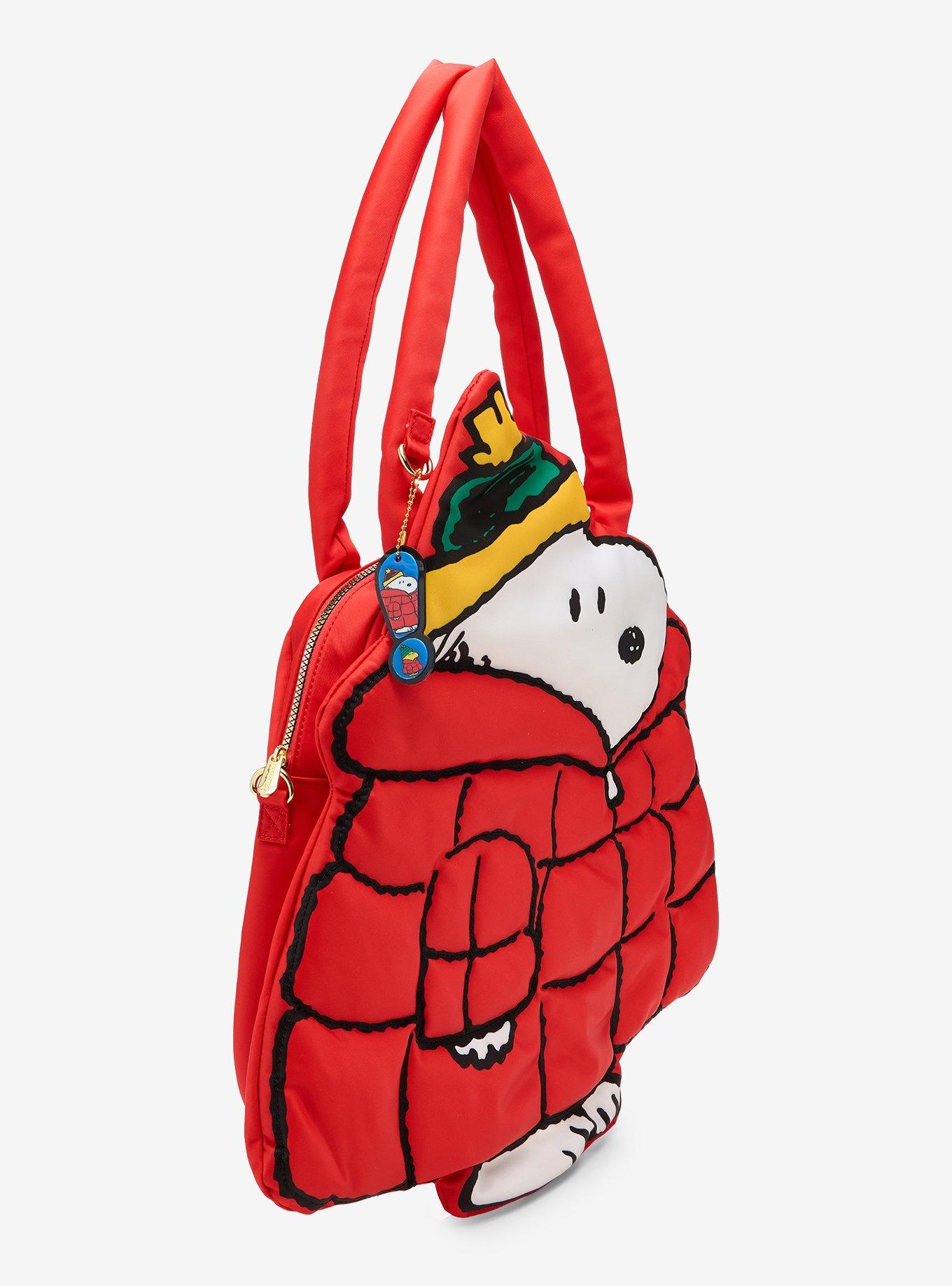 Whatever! Makes You Happy Peanuts Snoopy Puffer Tote Bag, , alternate - view 2