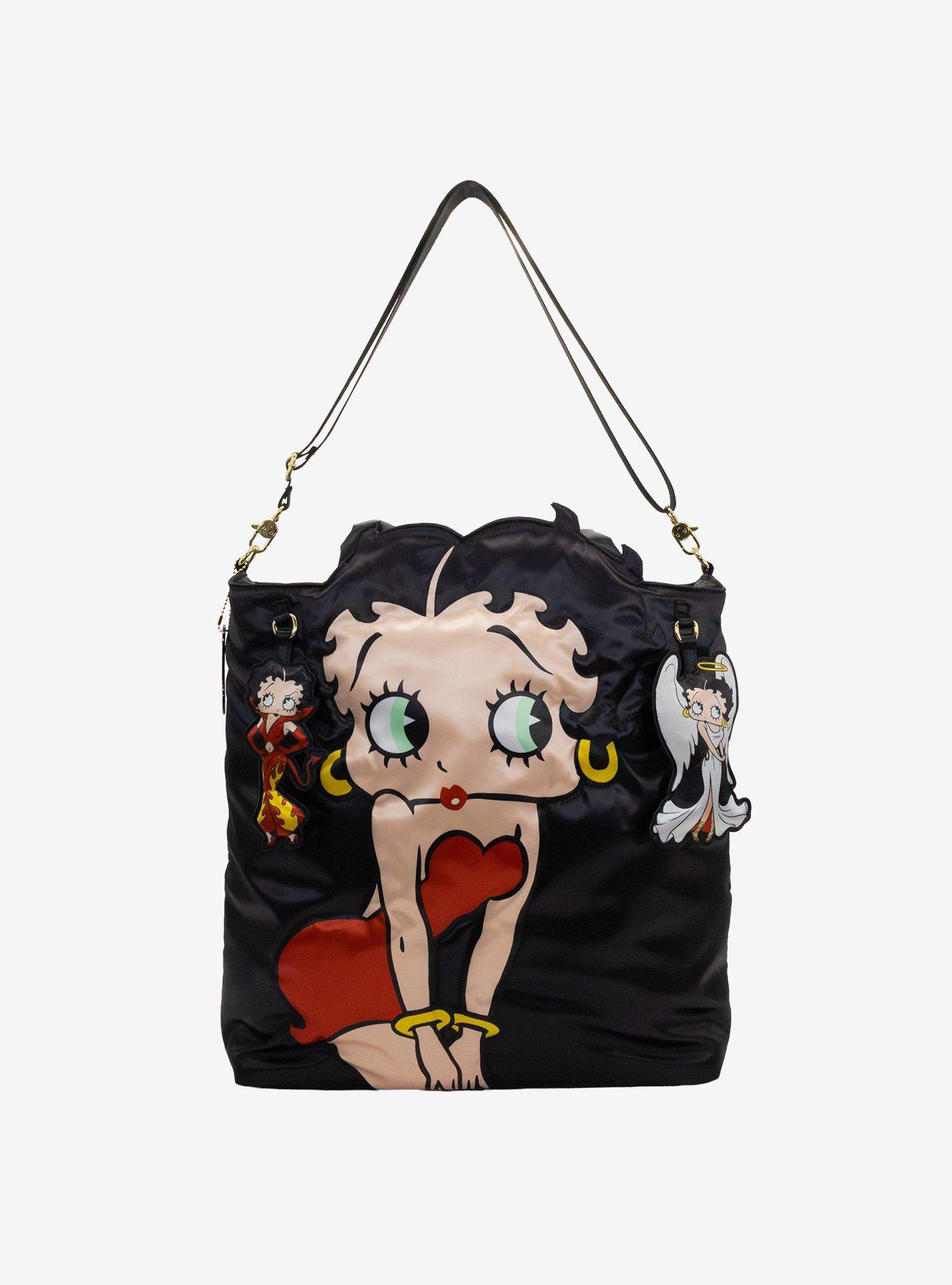 Whatever! Makes You Happy Betty Boop Angel & Devil Tote Bag, , alternate - view 4
