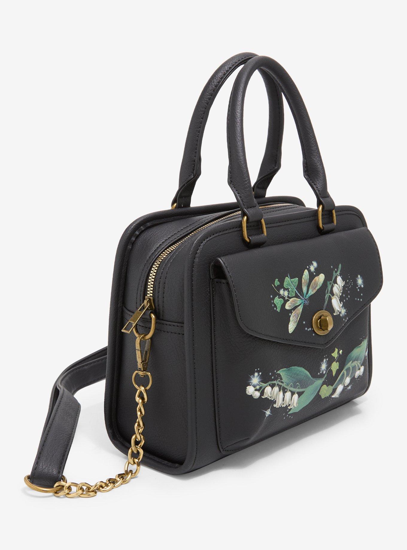 Thorn & Fable Dragonfly Lily Of The Valley Crossbody Bag, , alternate - view 2
