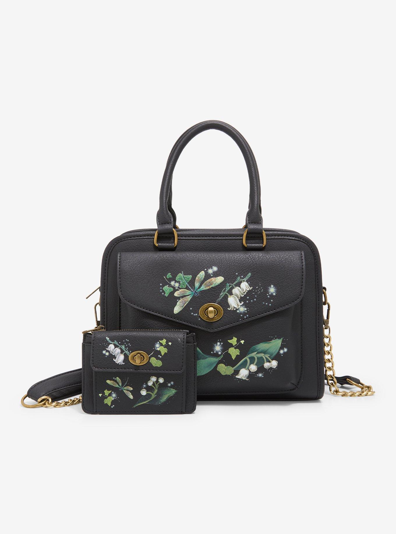 Thorn & Fable Dragonfly Lily Of The Valley Crossbody Bag, , alternate - view 5