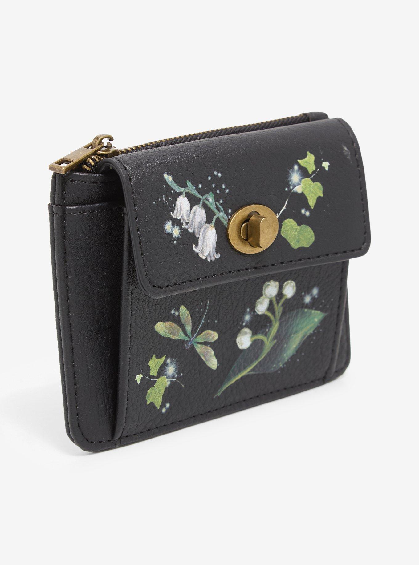 Thorn & Fable Dragonfly Lily Of The Valley Mini Wallet, , alternate - view 2