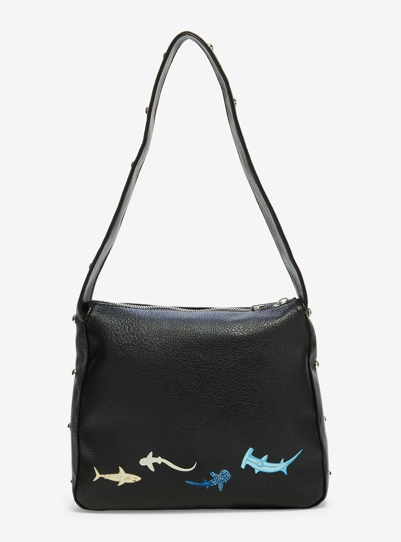 Cosmic Aura Marine Life Studded Shoulder Bag, , alternate - view 3