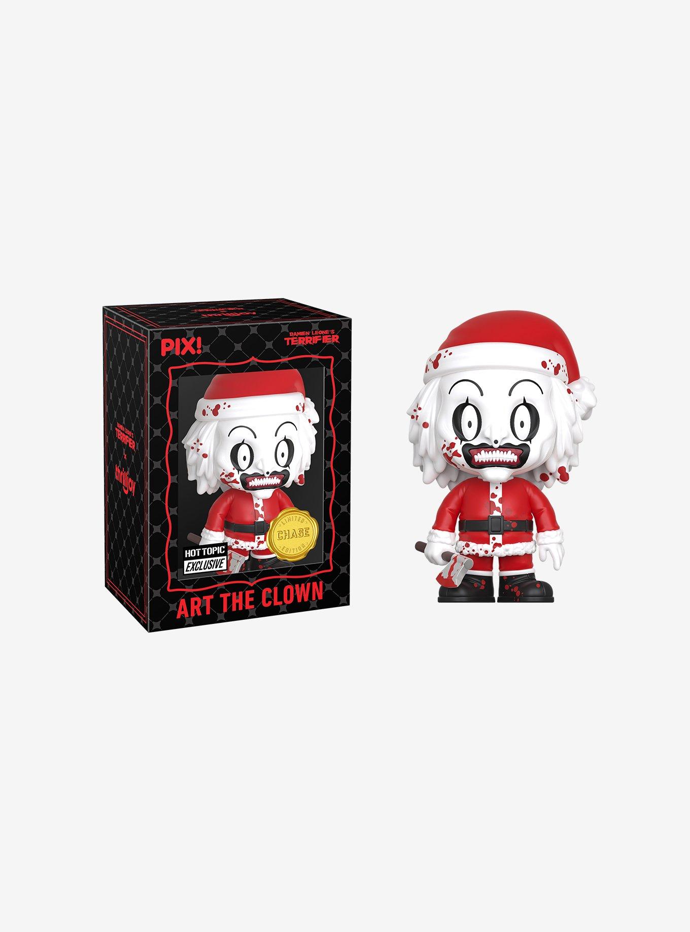 Thrilljoy Terrifier Pix! Art The Clown Santa Collectible Figure Hot Topic Exclusive, , alternate - view 4