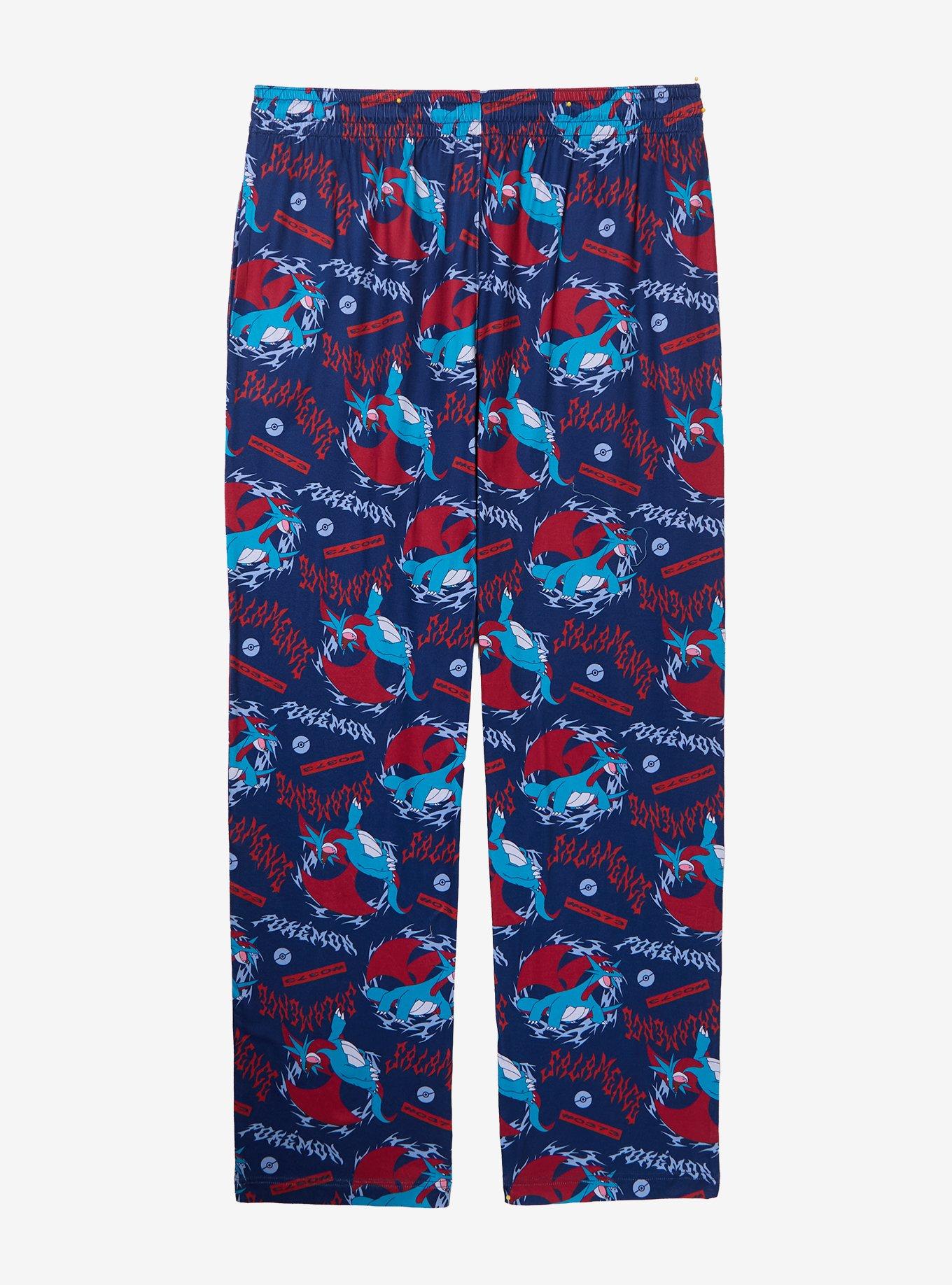 Pok&eacute;mon Salamence Allover Print Sleep Pants - BoxLunch Exclusive, RED, alternate - view 2