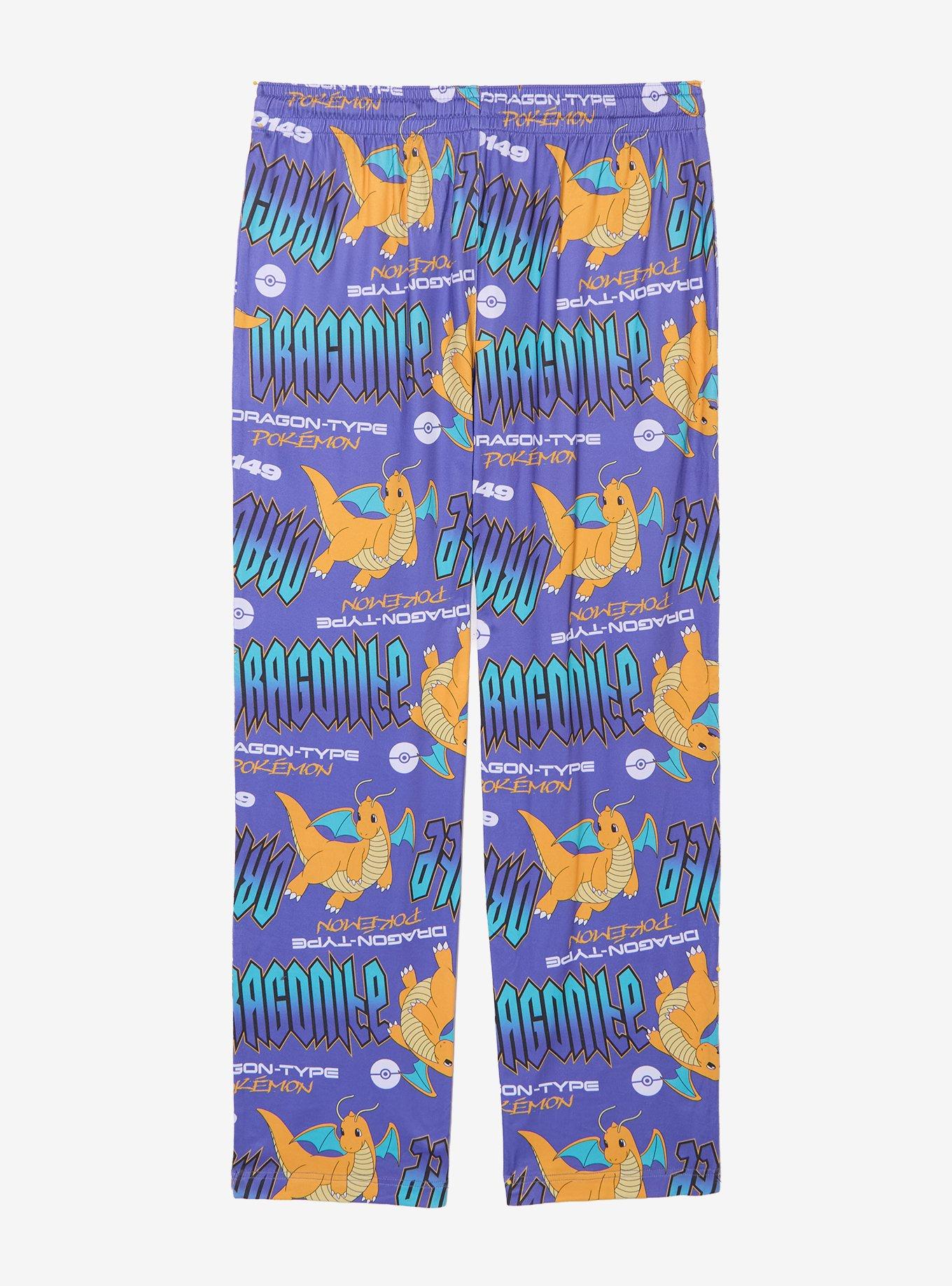 Pok&eacute;mon Dragonite Allover Print Sleep Pants - BoxLunch Exclusive, ORANGE, alternate - view 2