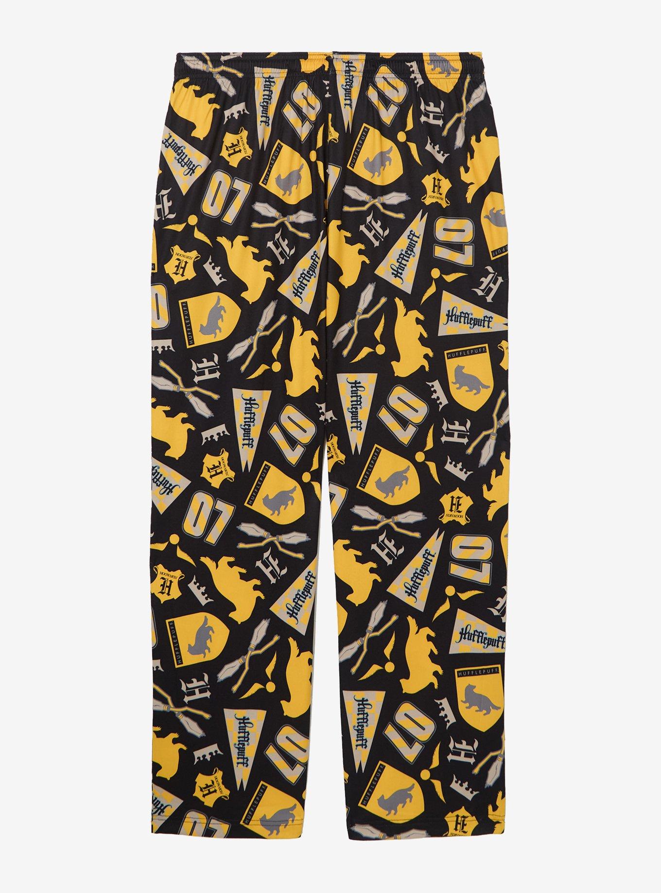 Harry Potter Hufflepuff Icons Sleep Pants - BoxLunch Exclusive, , alternate - view 2