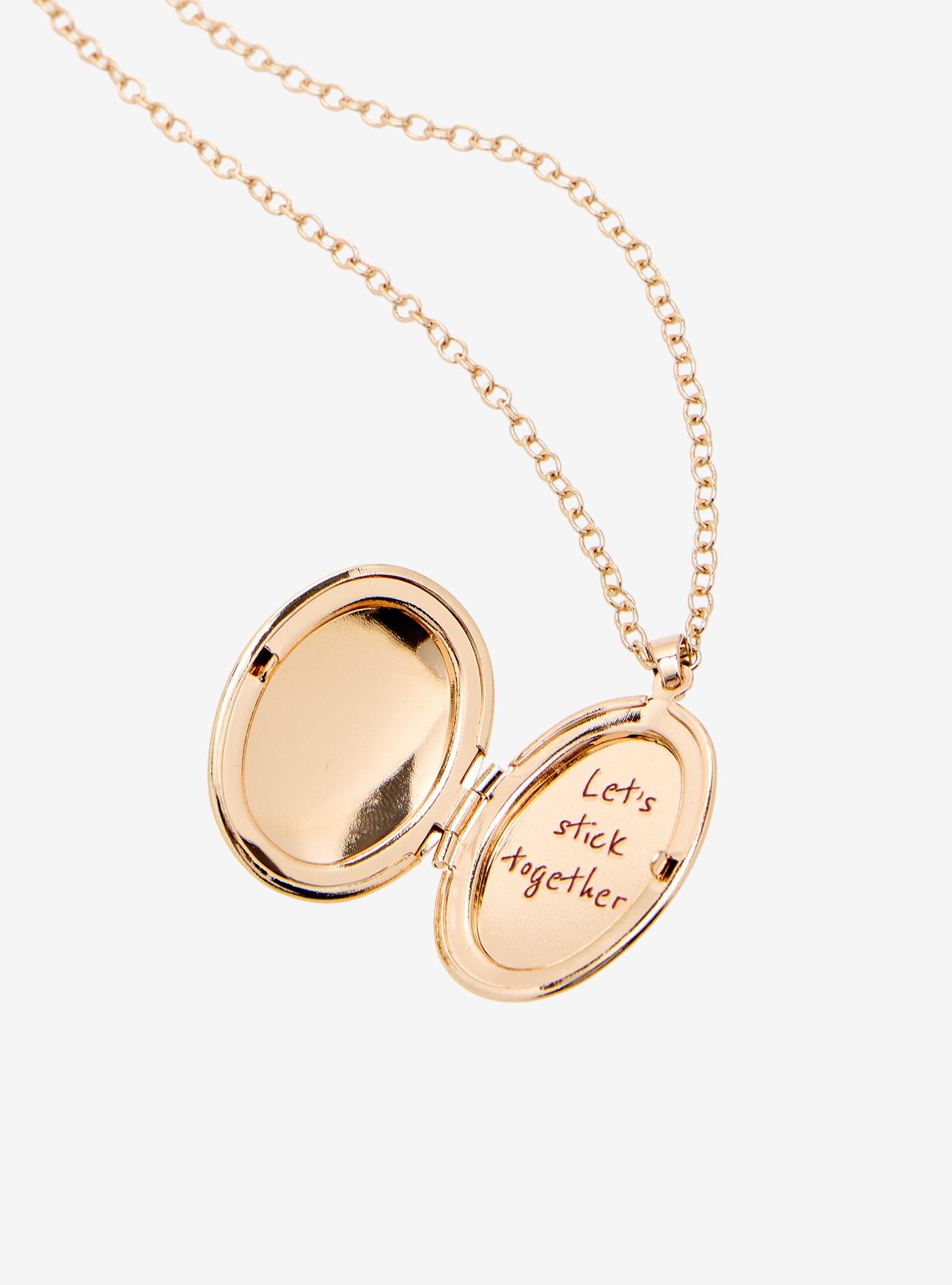 Disney Winnie the Pooh Bow Locket Necklace - BoxLunch Exclusive, , alternate - view 3