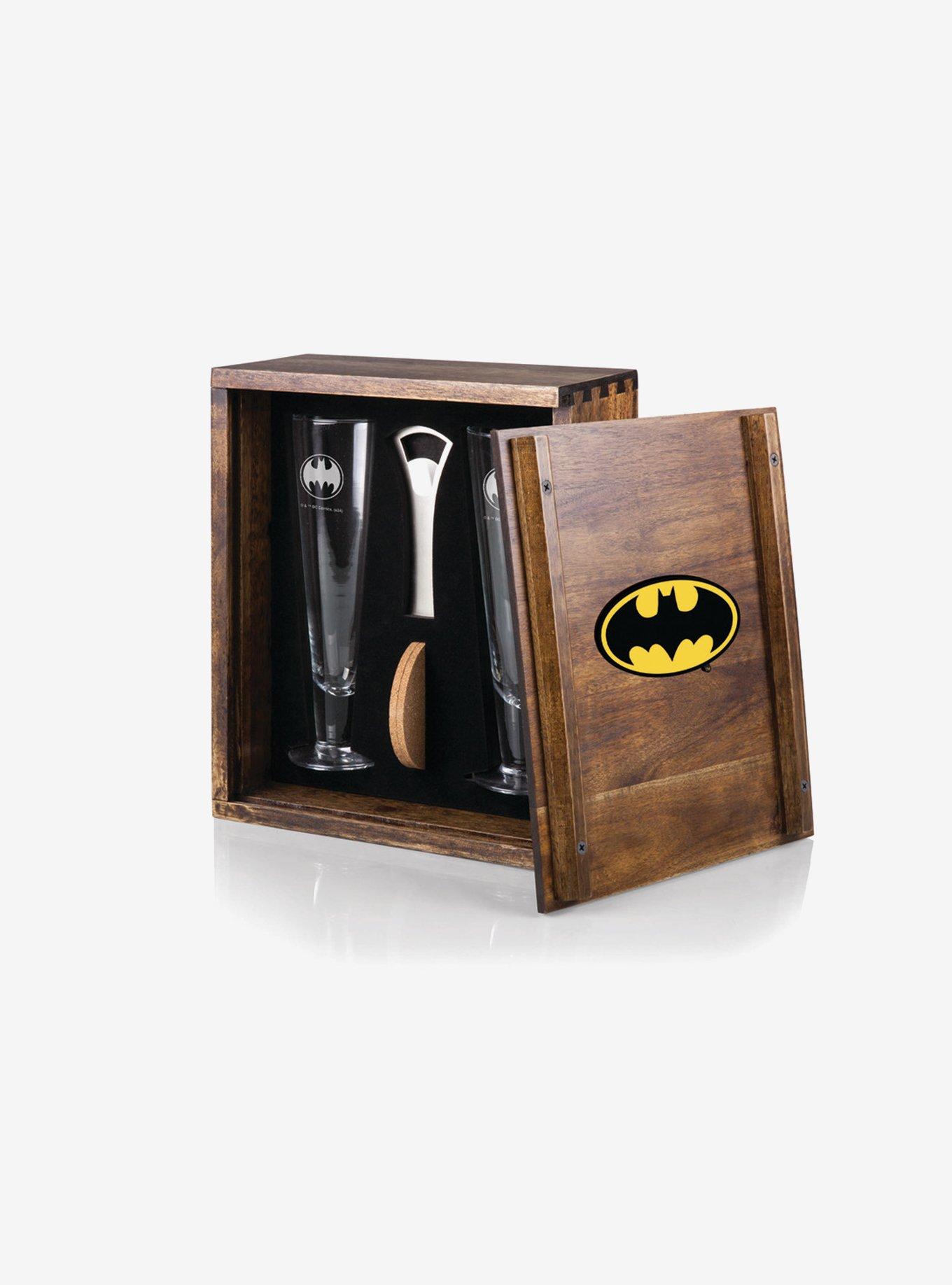Batman Acacia Wood Beverage Glass Gift Set, , hi-res