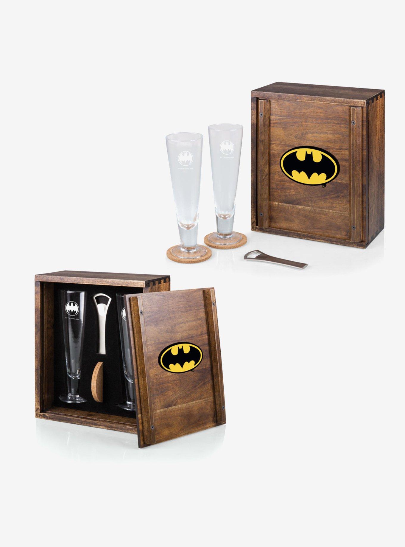 Batman Acacia Wood Beverage Glass Gift Set, , alternate - view 3
