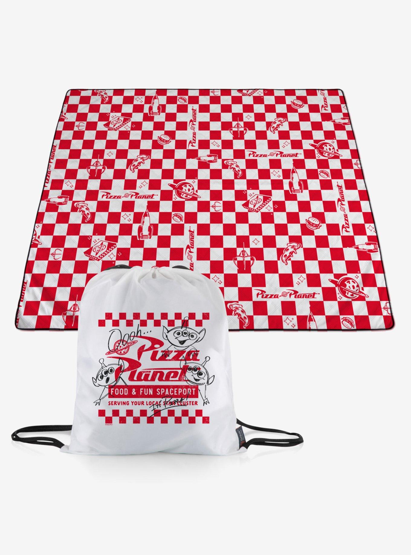Disney Pixar Toy Story Red and White Pizza Planet Impresa Picnic Blanket, , alternate - view 3