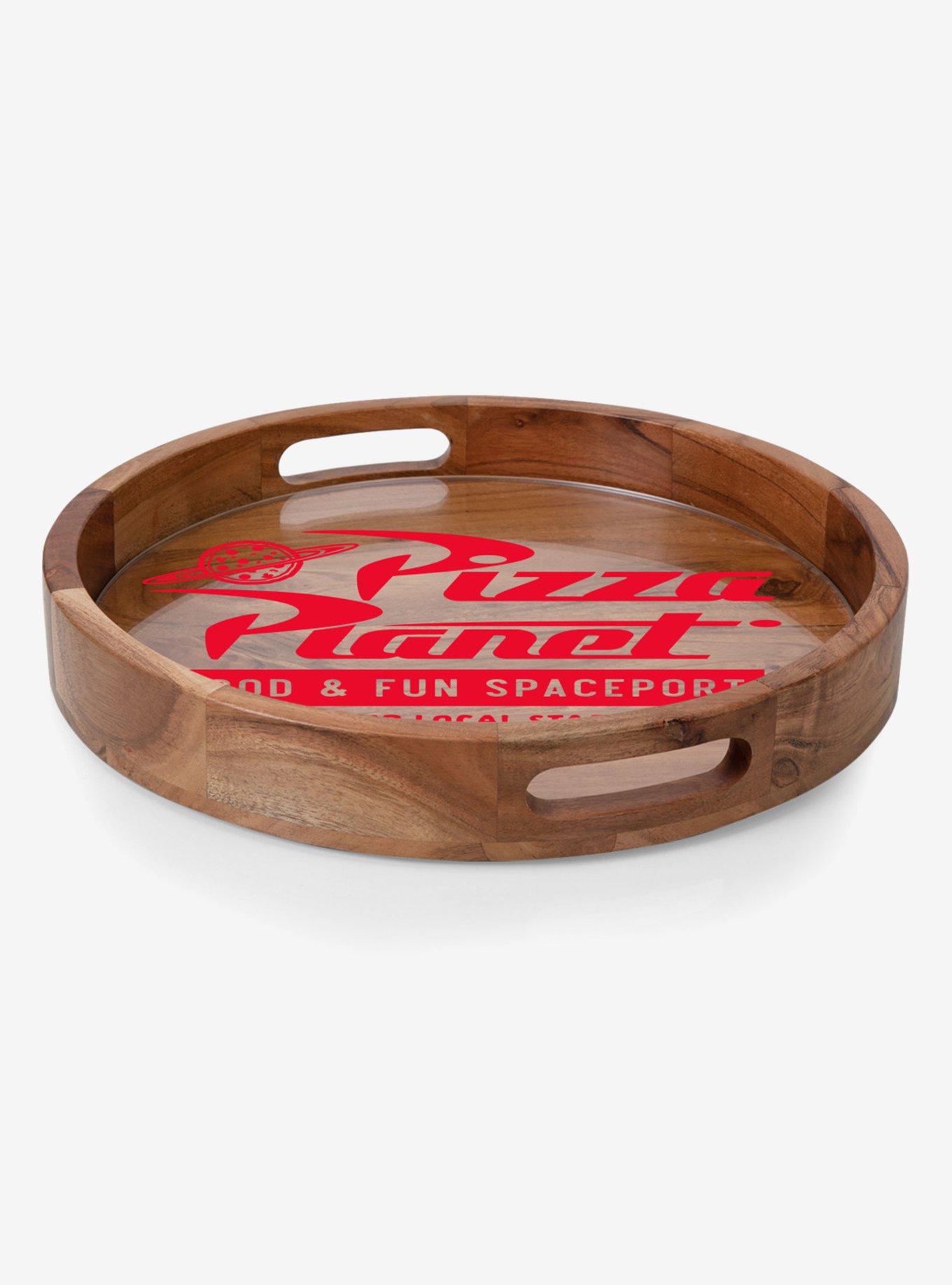 Disney Pixar Toy Story Pizza Planet Natural Wood Barista Serving Tray with Glass Insert, , hi-res