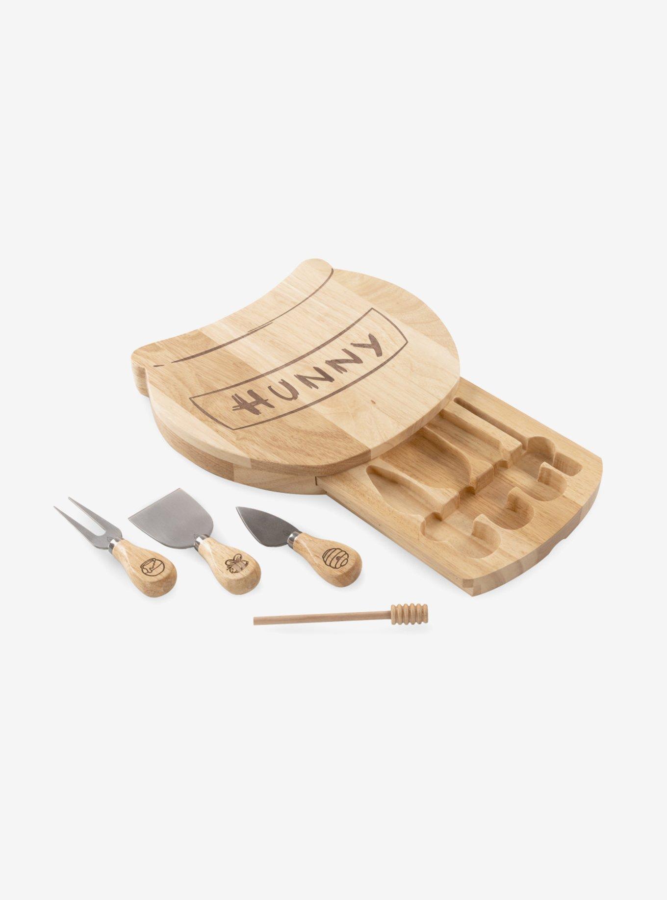 Disney Winnie the Pooh Honey Pot Parawood Cheese Board with Tools
