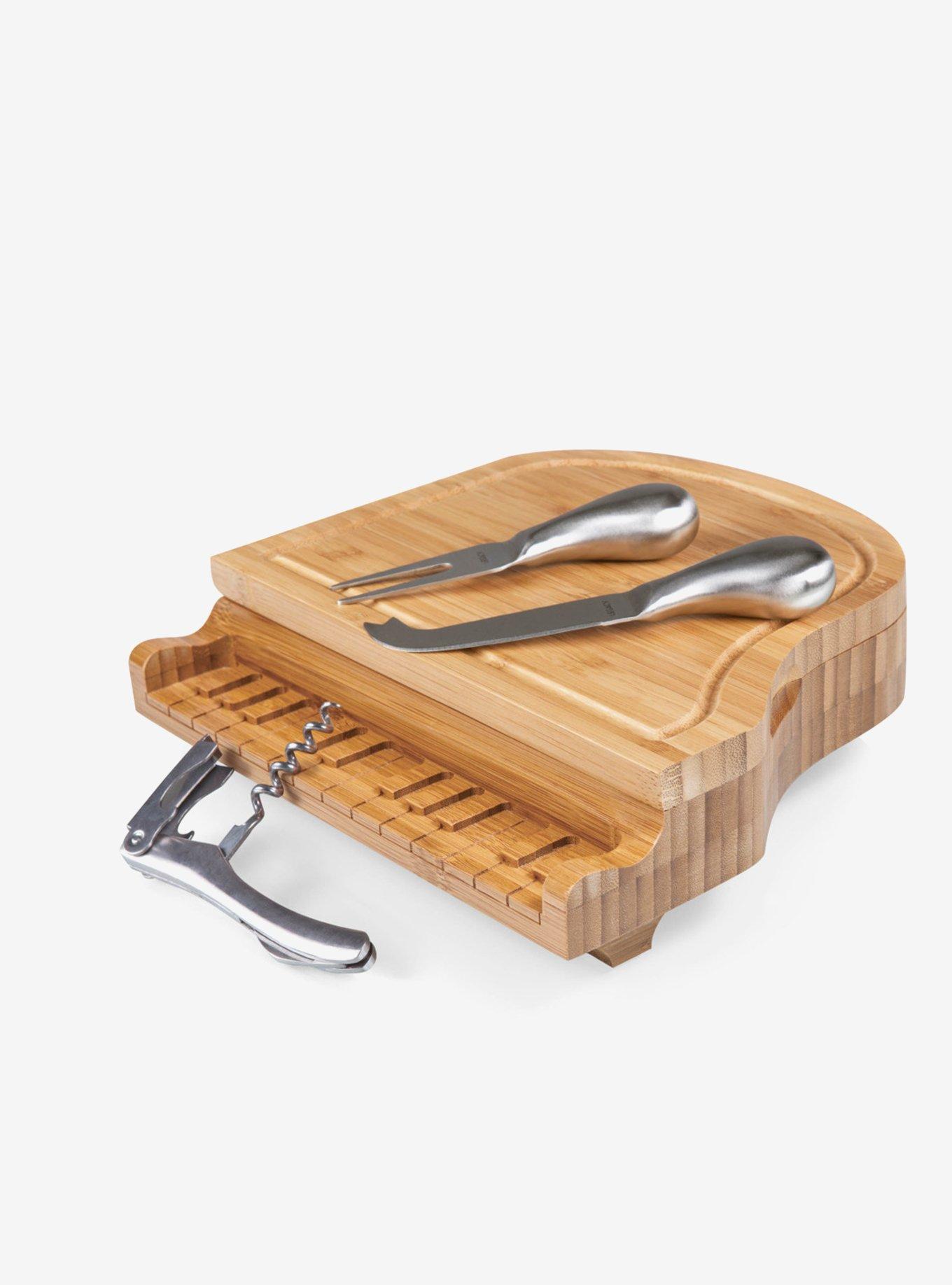 Piano Bamboo Cheese Cutting Board & Tools Set, , hi-res