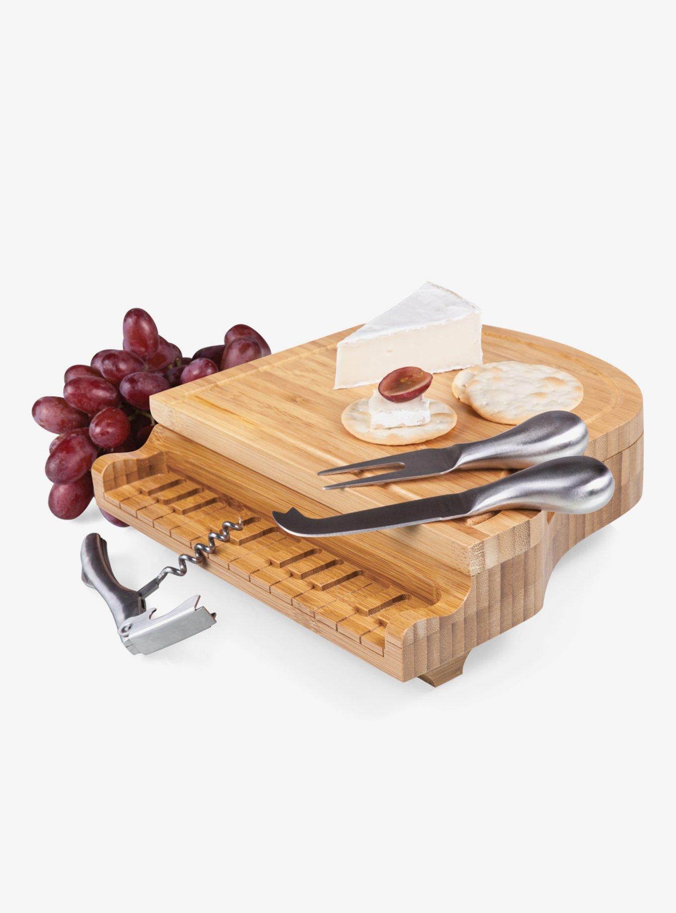 Piano Bamboo Cheese Cutting Board & Tools Set, , alternate - view 4