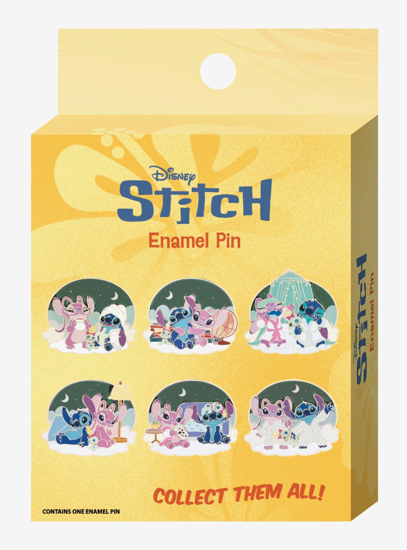 Disney Lilo & Stitch Angel & Stitch Bedtime Scenes Blind Box Enamel Pin - BoxLunch Exclusive, , alternate - view 2