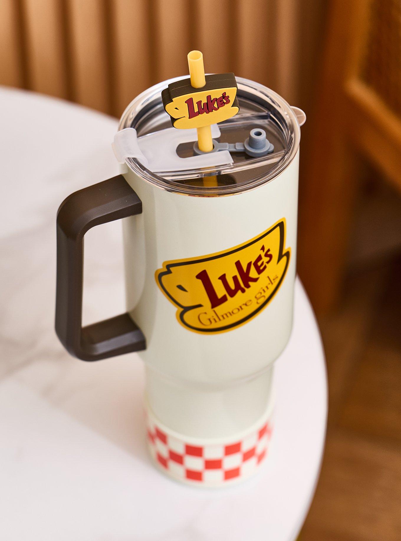 Gilmore Girls Luke's Diner Straw Tumbler with Handle - BoxLunch Exclusive, , alternate - view 3